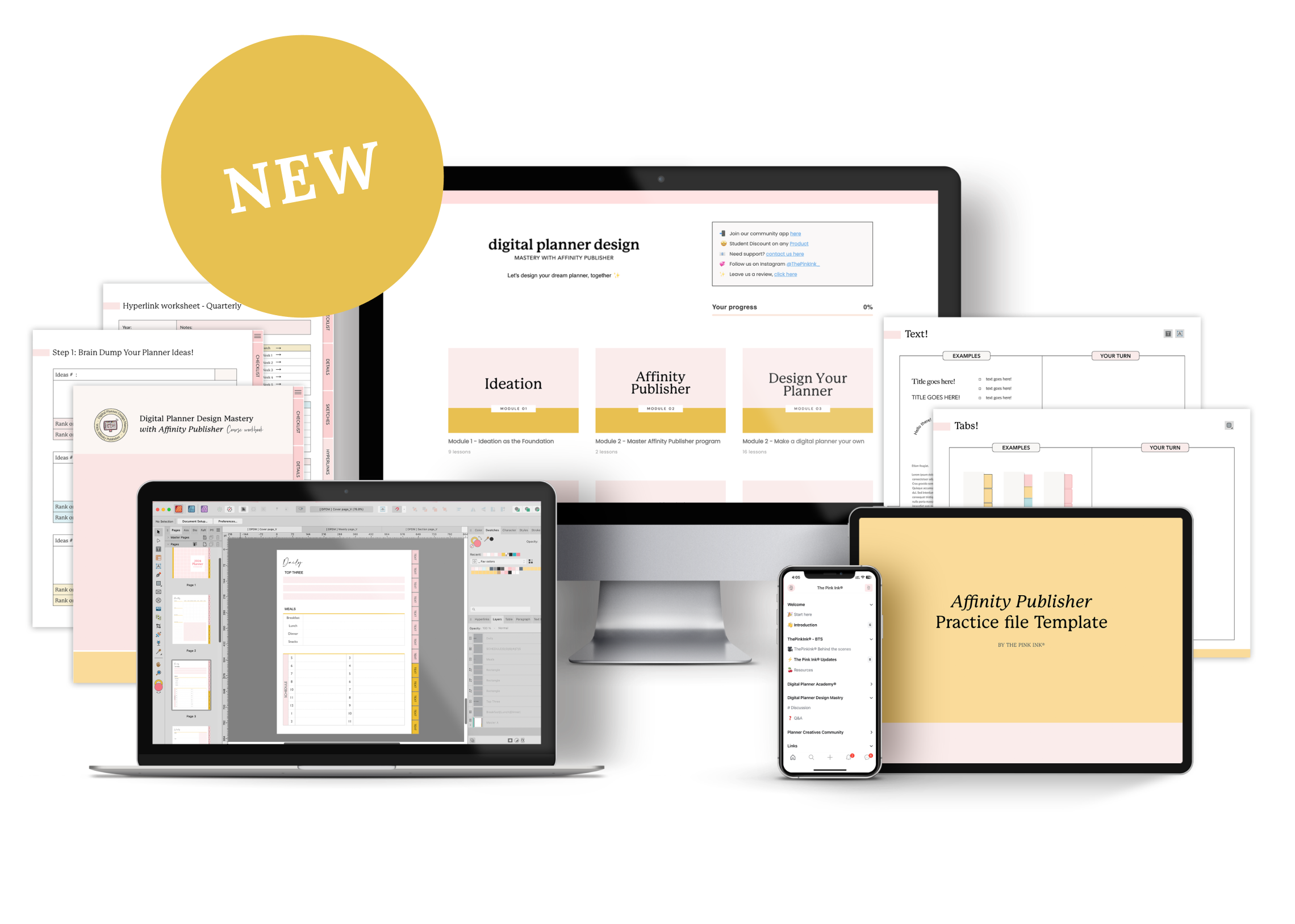 Download Free Digital Planner — The Pink Ink Shop