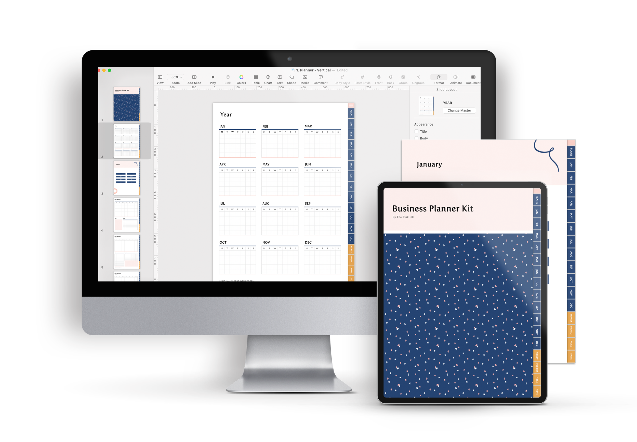 Digital Planner Kit for Online Businesses — The Pink Ink Shop