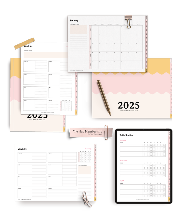 PLR Day Planner Templates — The Pink Ink Shop