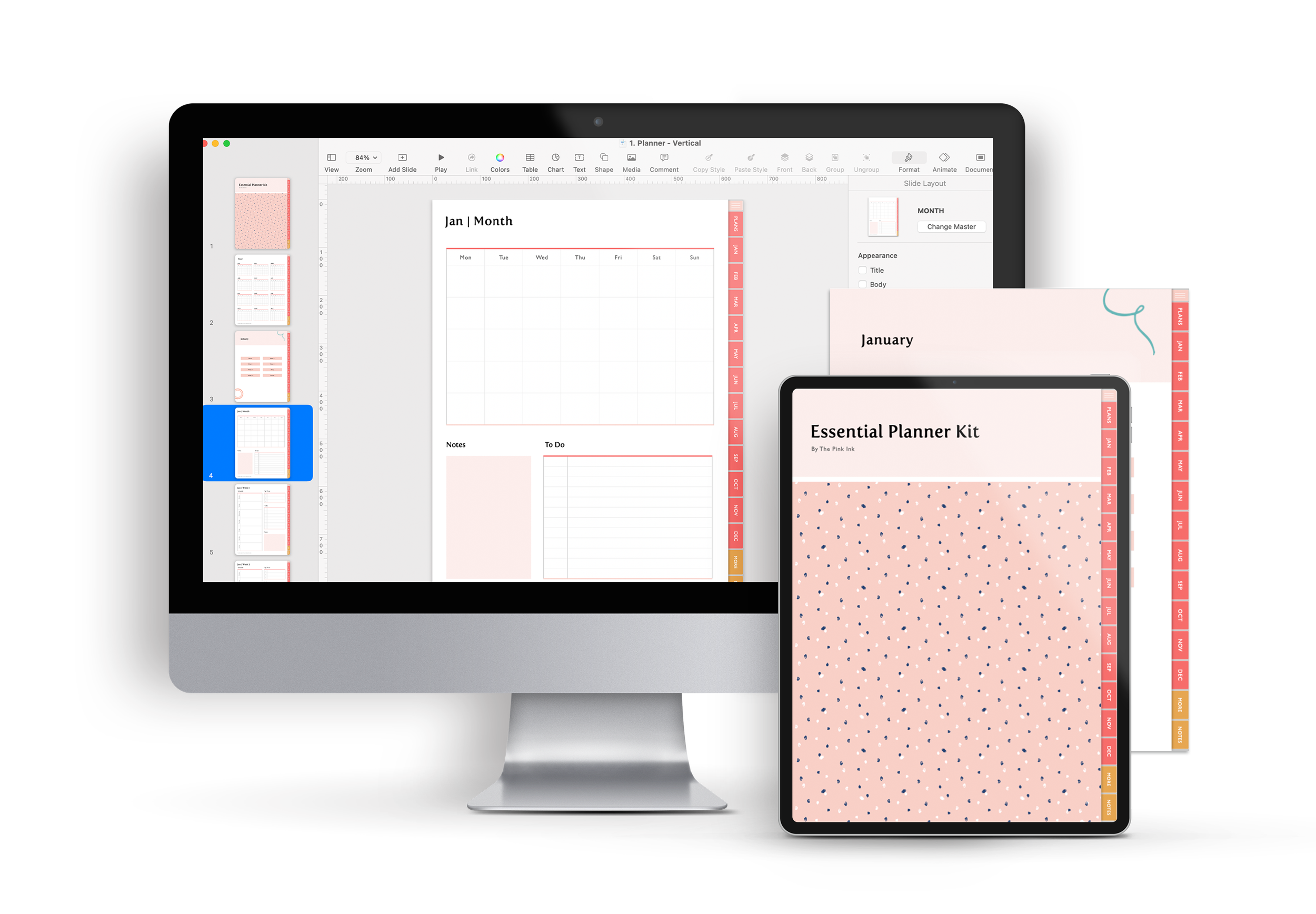 Essential Customizable Digital Planner Kit — The Pink Ink Shop