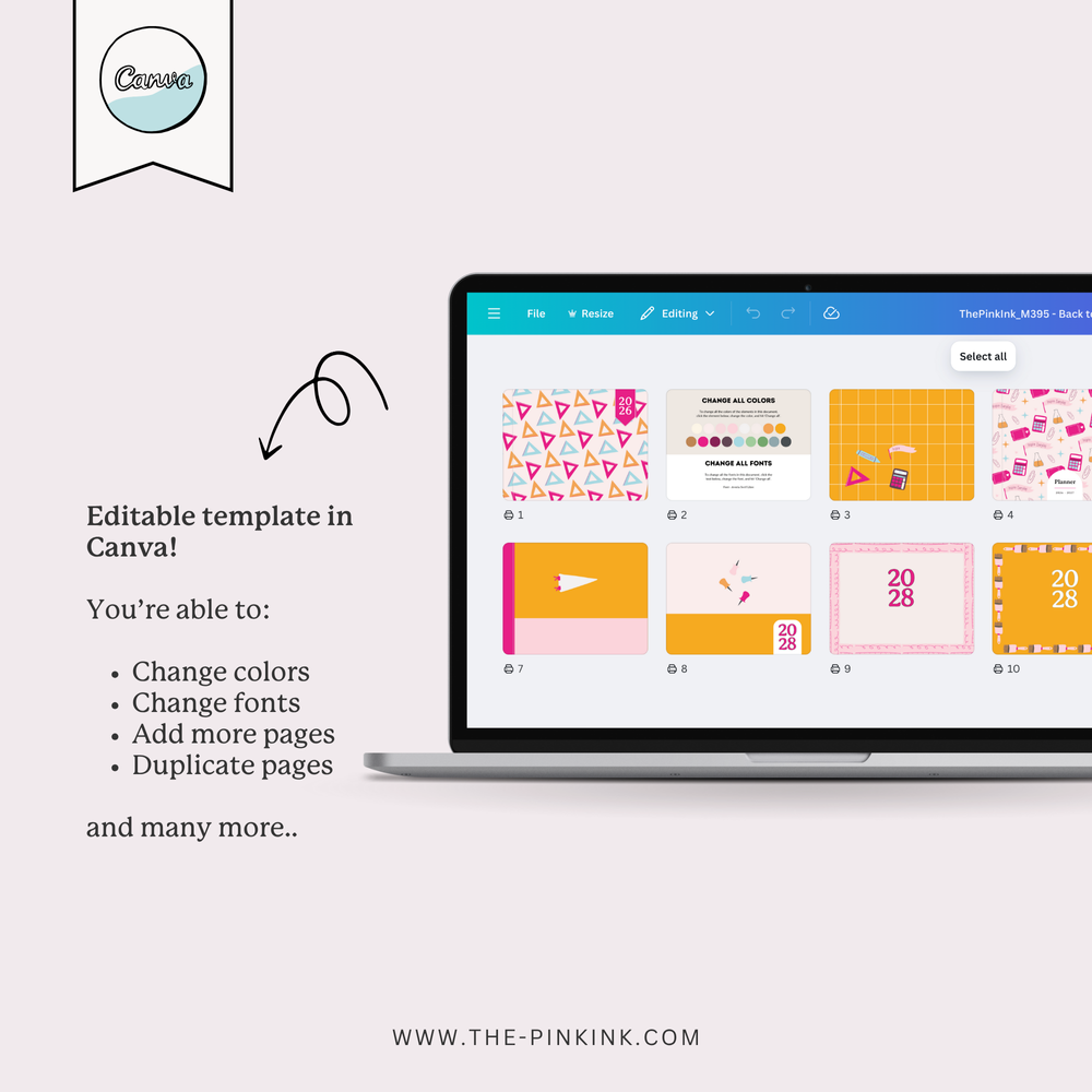 PLR Back to School Covers for Canva — The Pink Ink Shop