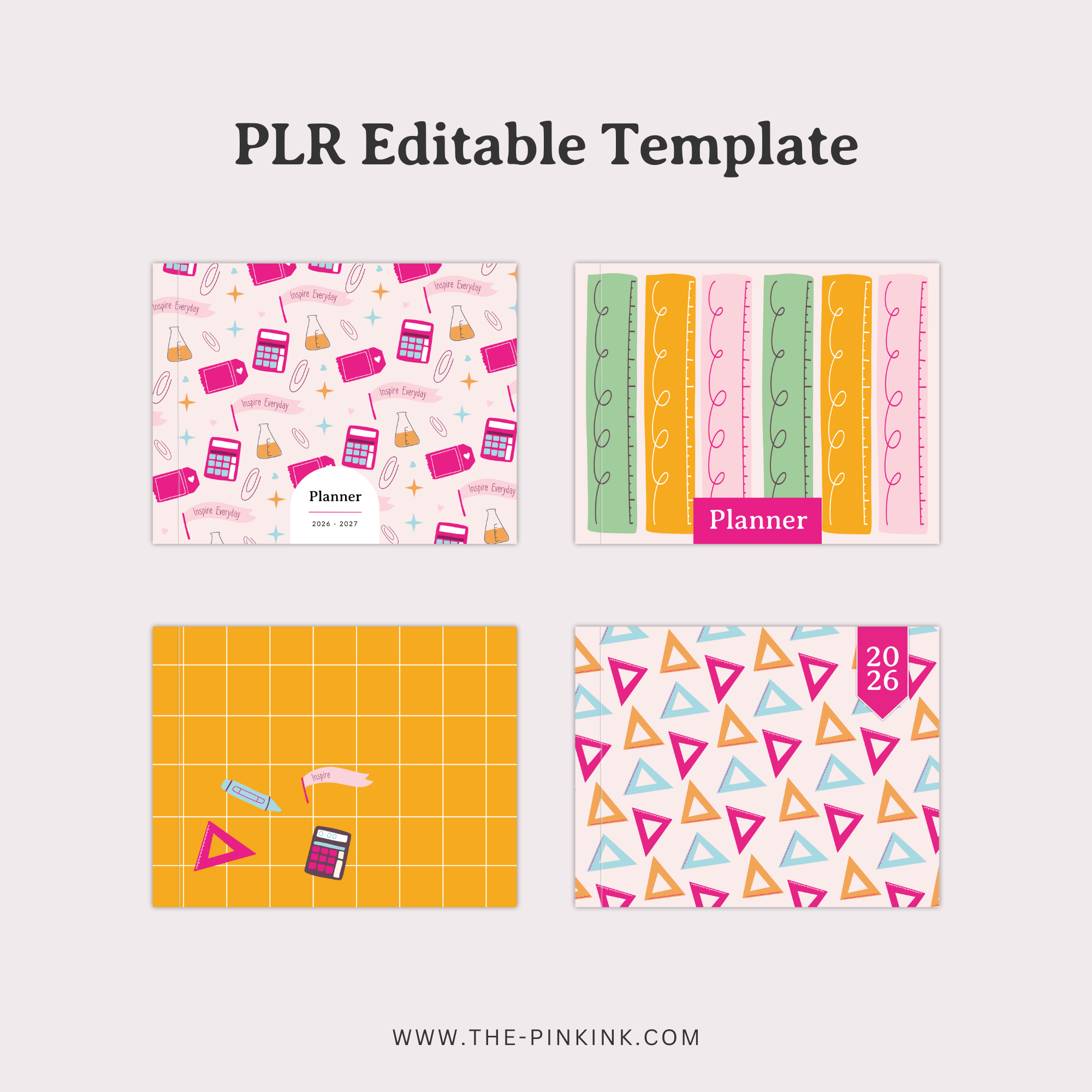 PLR Back to School Covers for Canva — The Pink Ink Shop