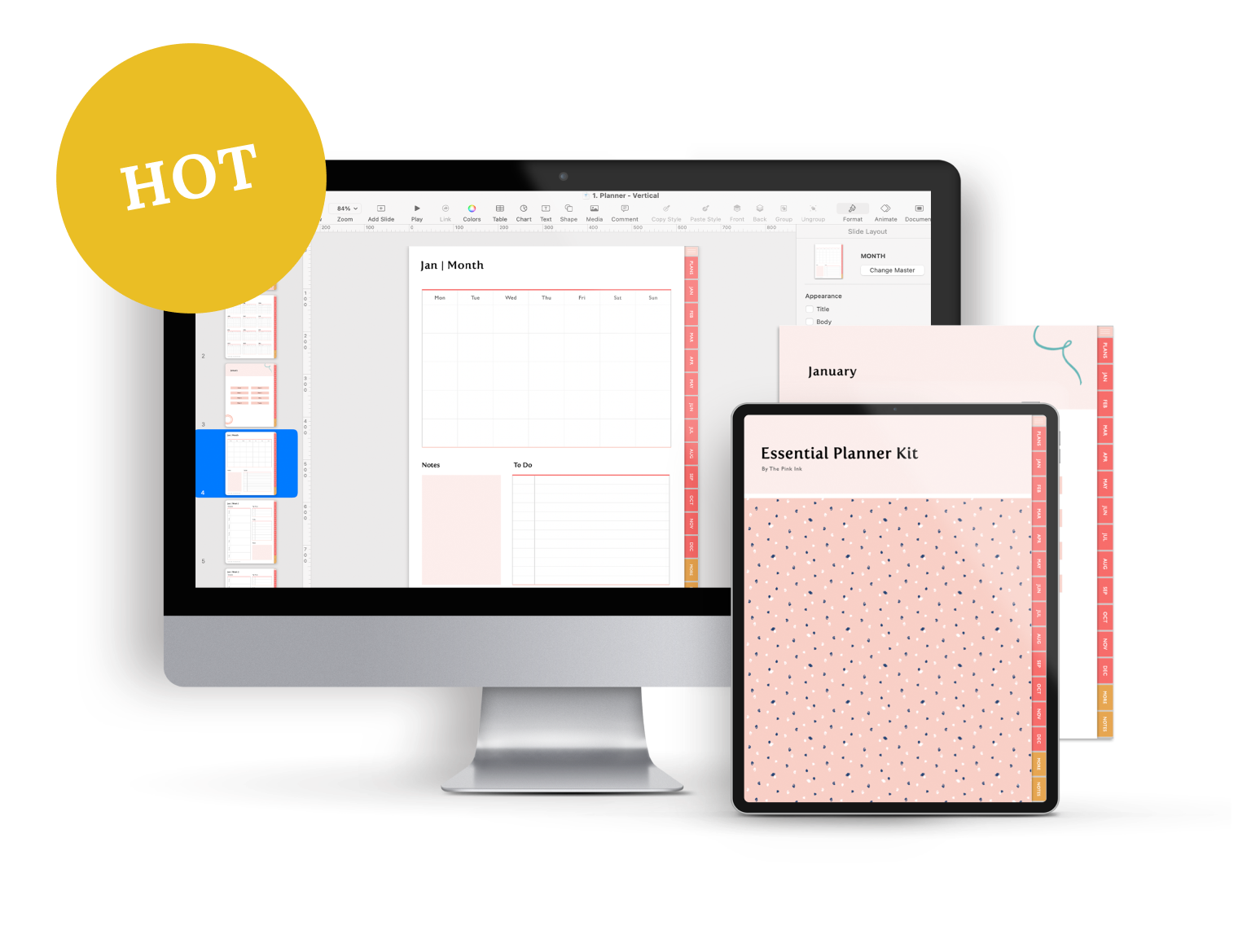 Essential Customizable Digital Planner Kit — The Pink Ink Shop