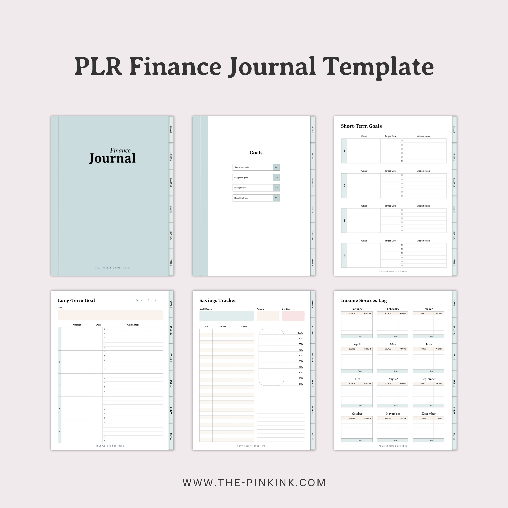 Bliss - PLR Digital Planner Template — The Pink Ink Shop