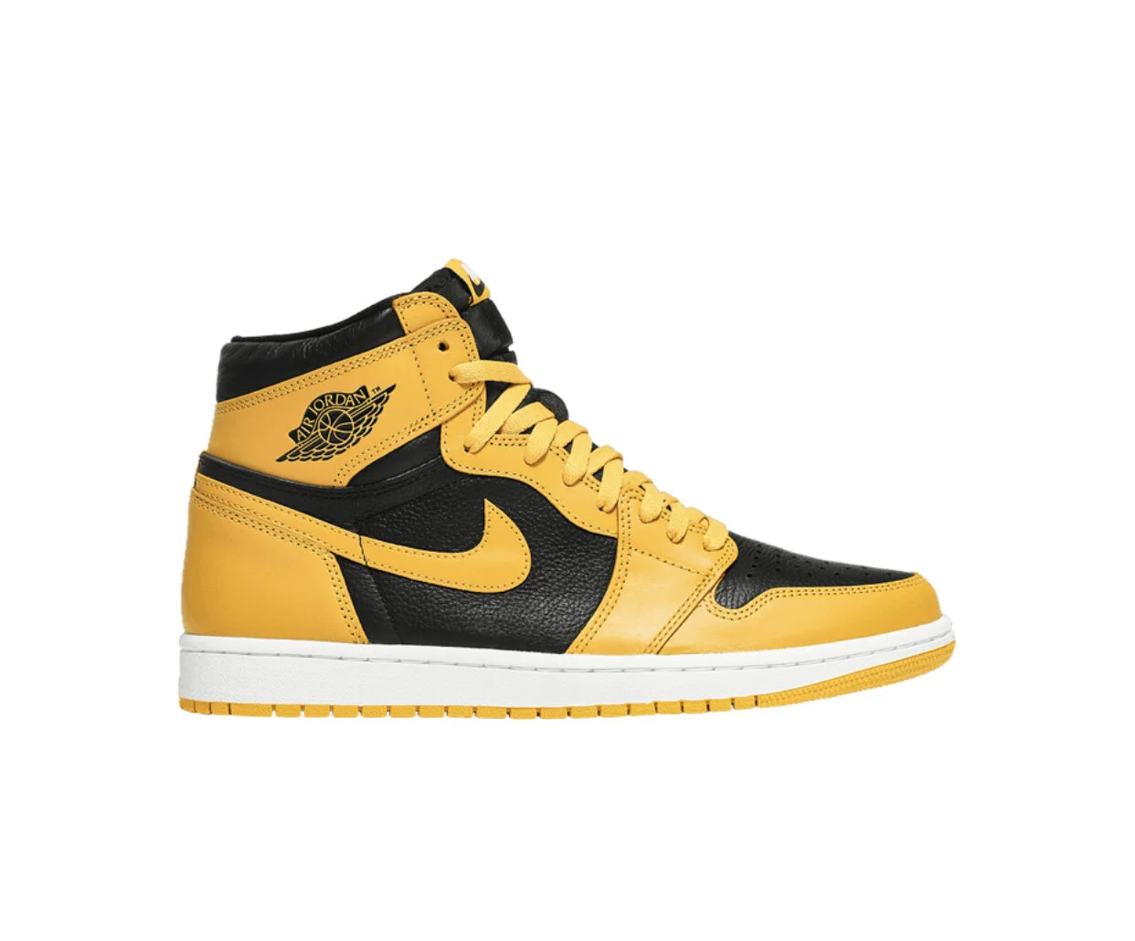 Jordan aj 1 hot sale mid yellow and black