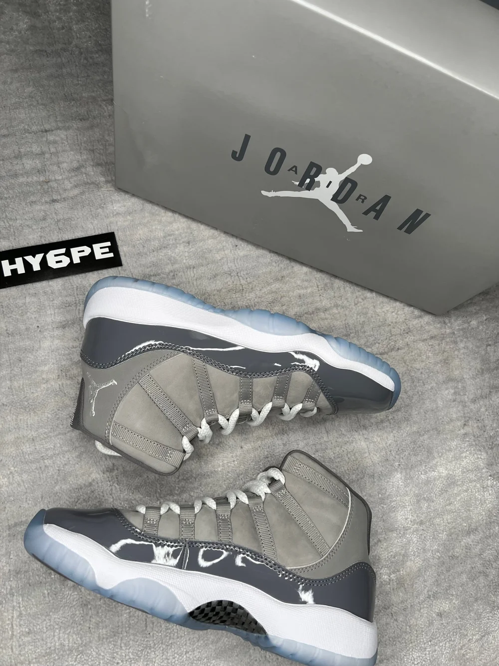 Jordan 11 cool sales grey grade school