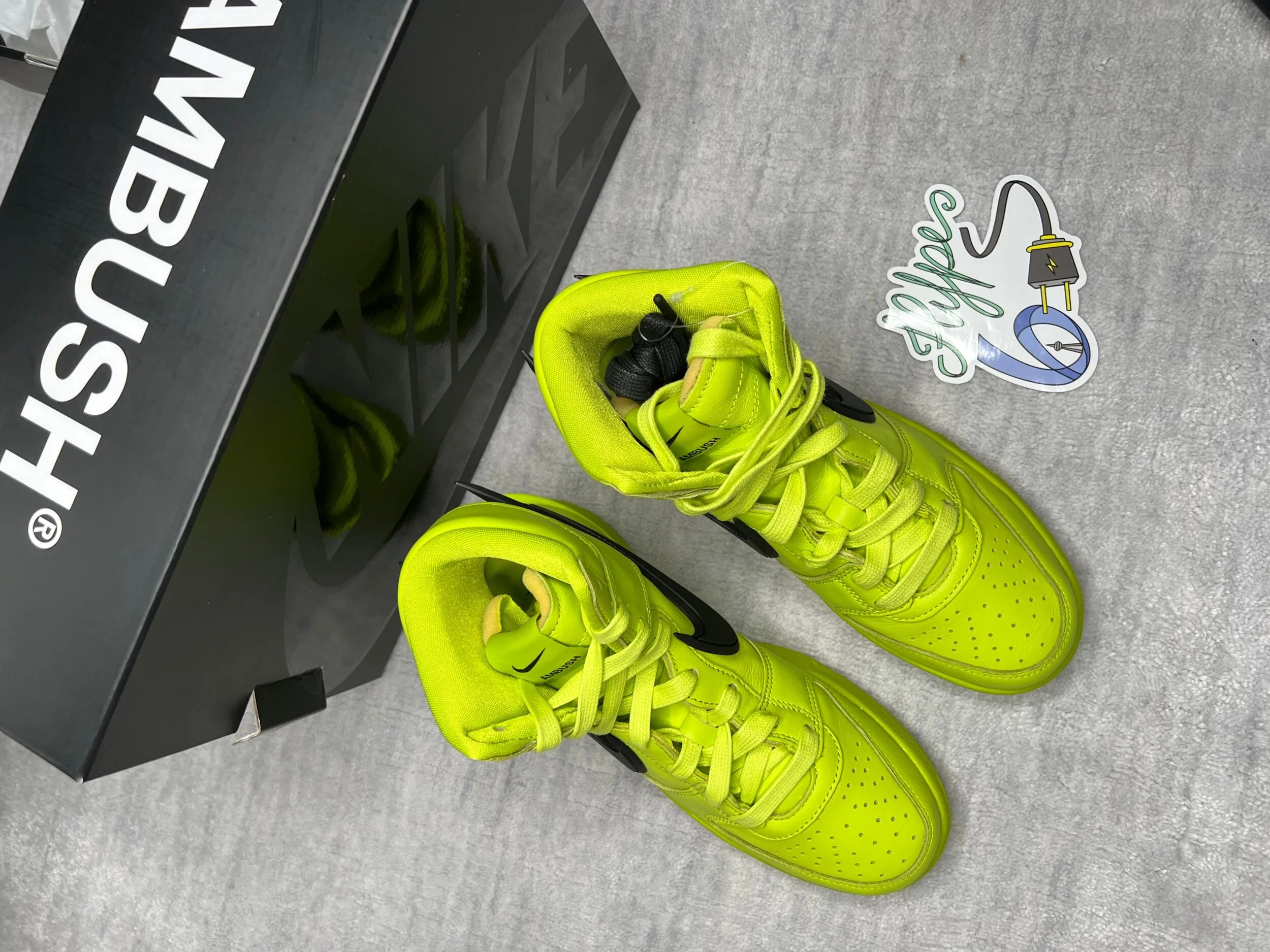 lime green ambush dunks