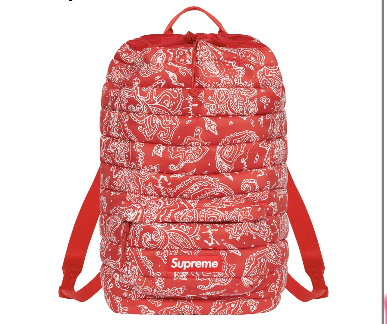 supreme red backpack