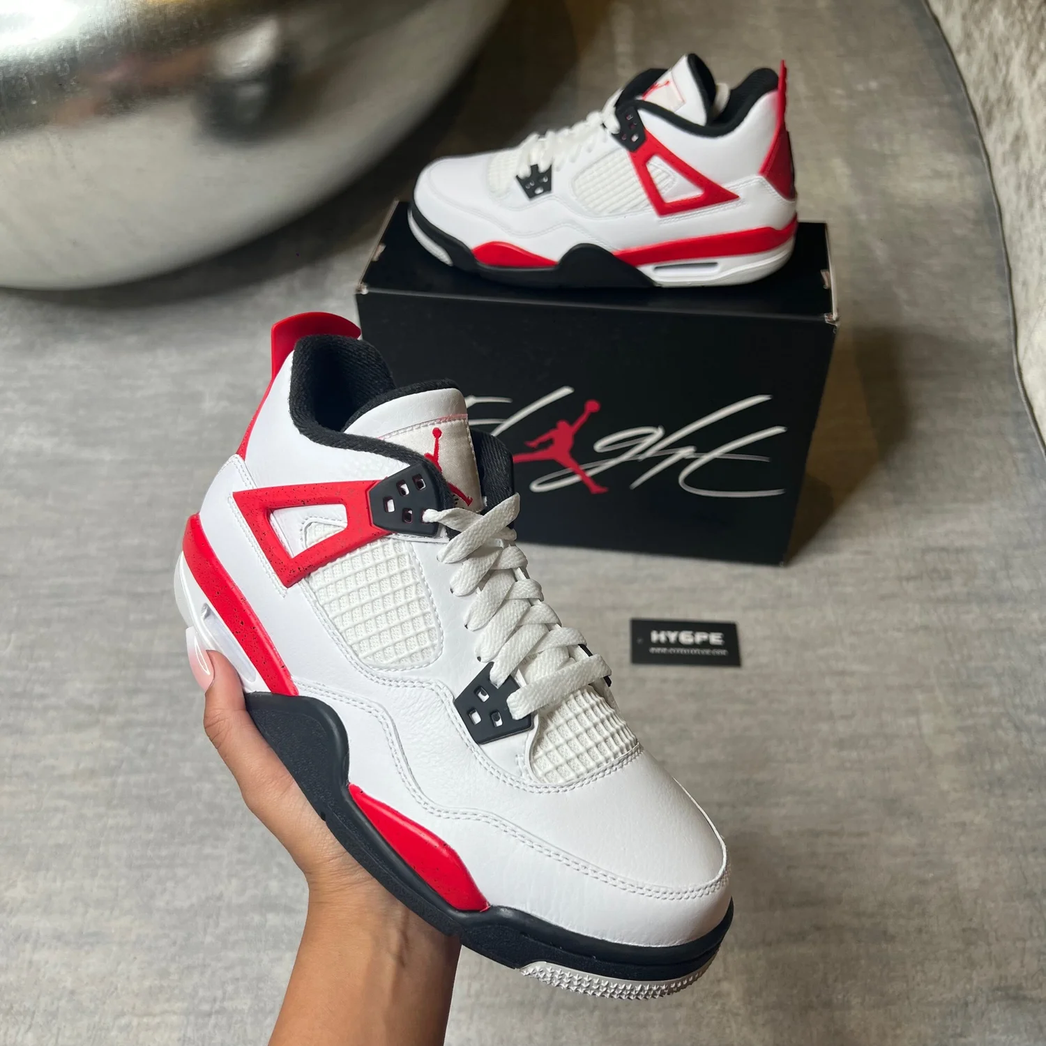 Jordan 4 Red Cement br Jordan 4 Red Cement br Hype6ix Hype6ix