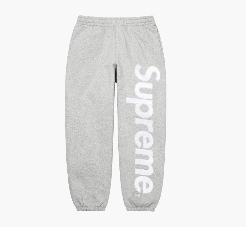 Supreme Satin Logo Sweatpants — Hype6ix Supreme Satin Logo Sweatpants — Hype6ix