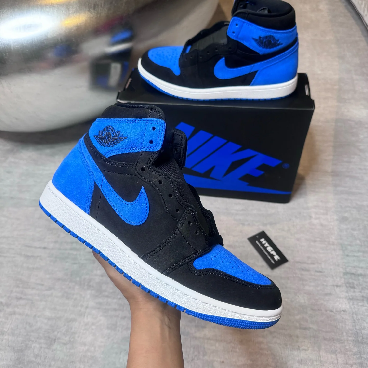 Blue suede jordans hotsell