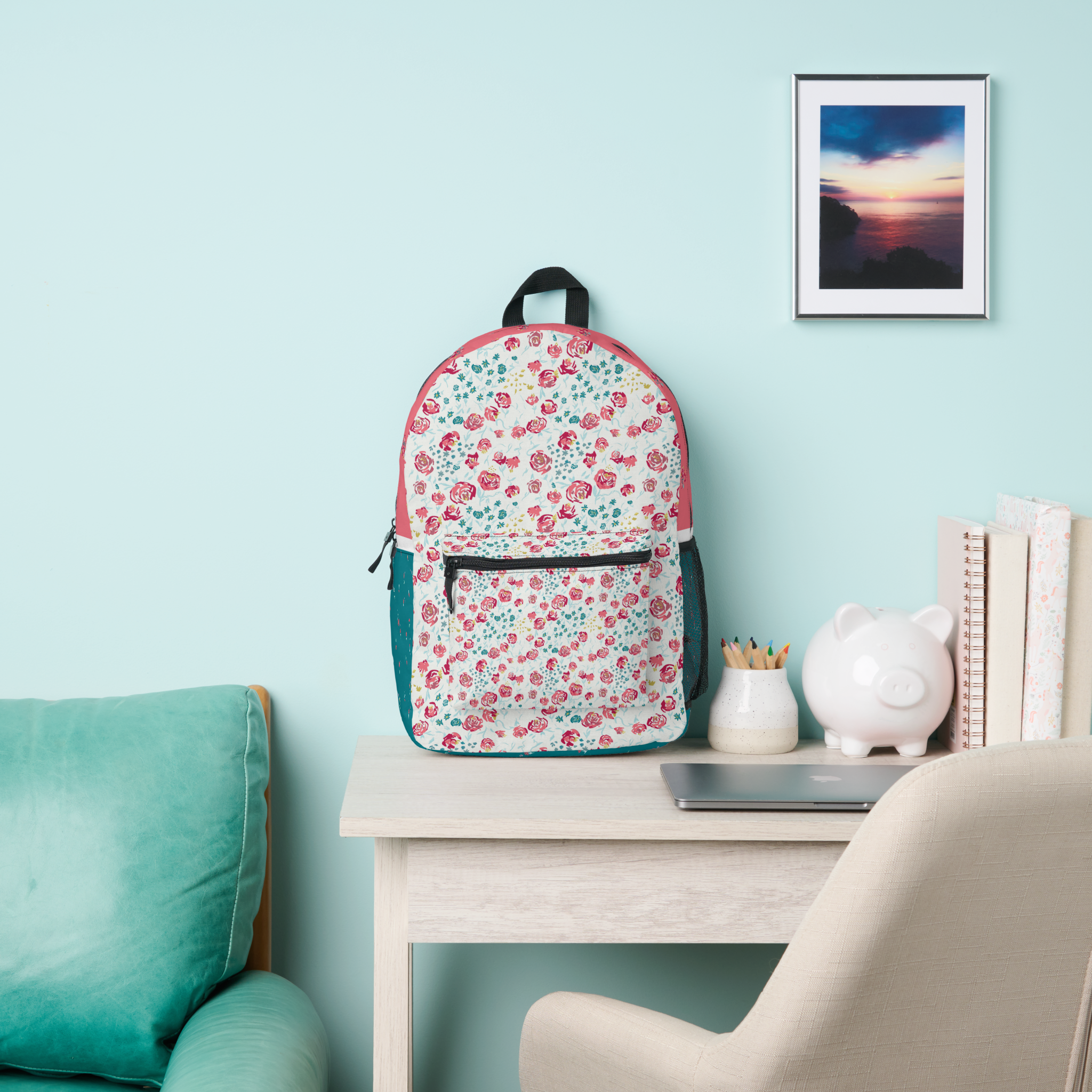 Floral Heaven Print Cut Sew Backpack