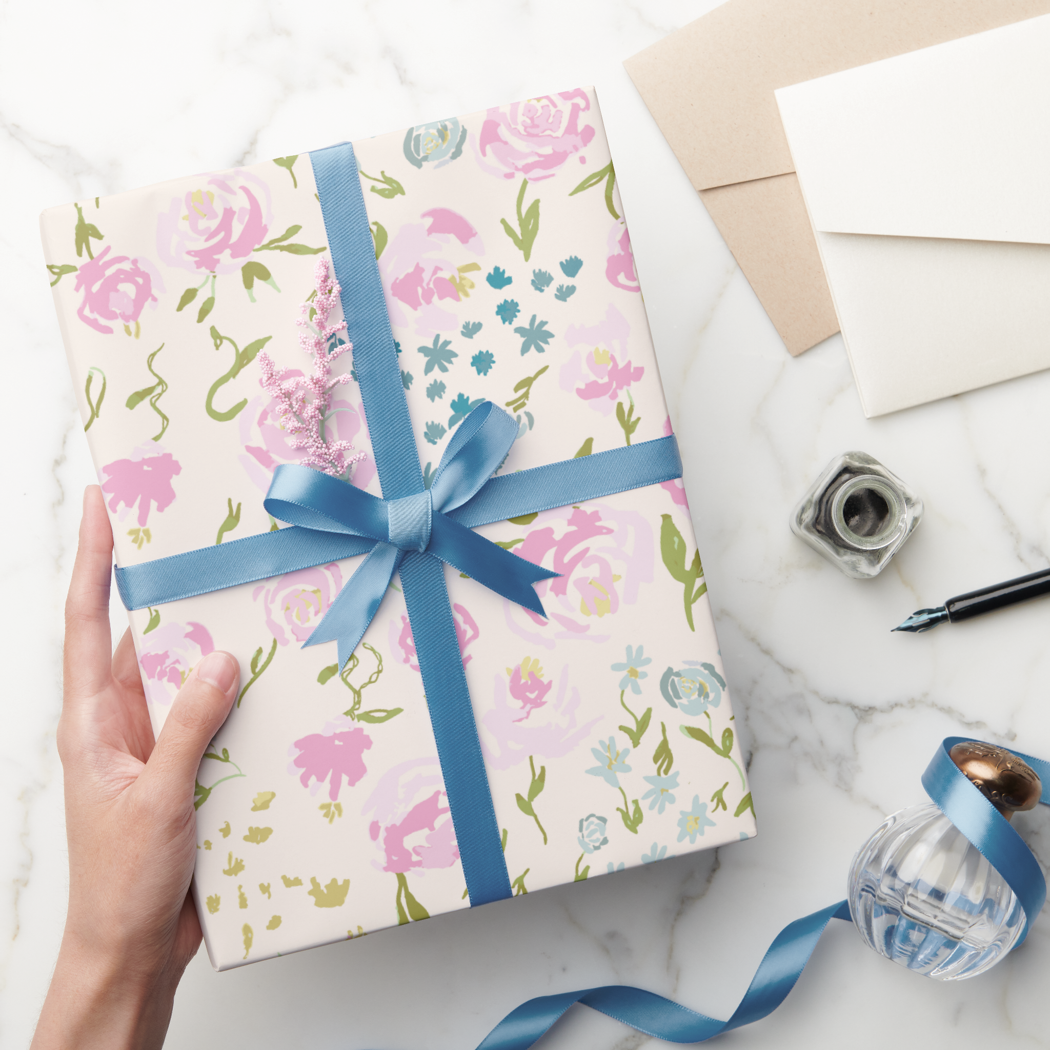 Zazzle Floral Heaven Wrapping Sheet Wrapping Paper (Gifting).png