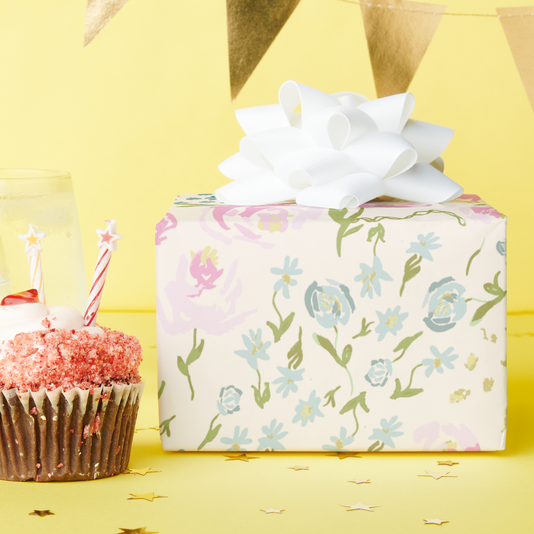 Zazzle Floral Heaven Wrapping Sheet Wrapping Paper (Birthday Party).png