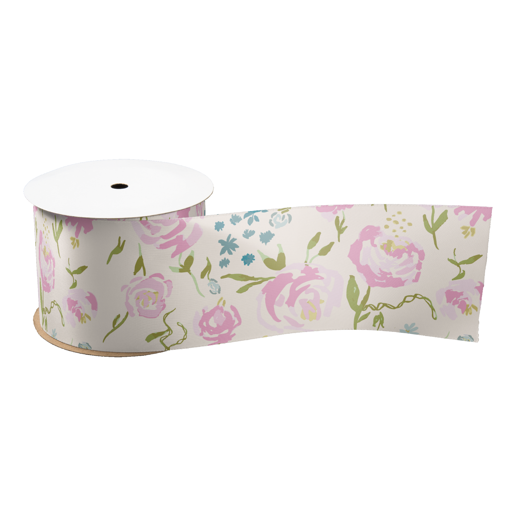 Zazzle Floral Heaven  Satin Ribbon (Spool).png