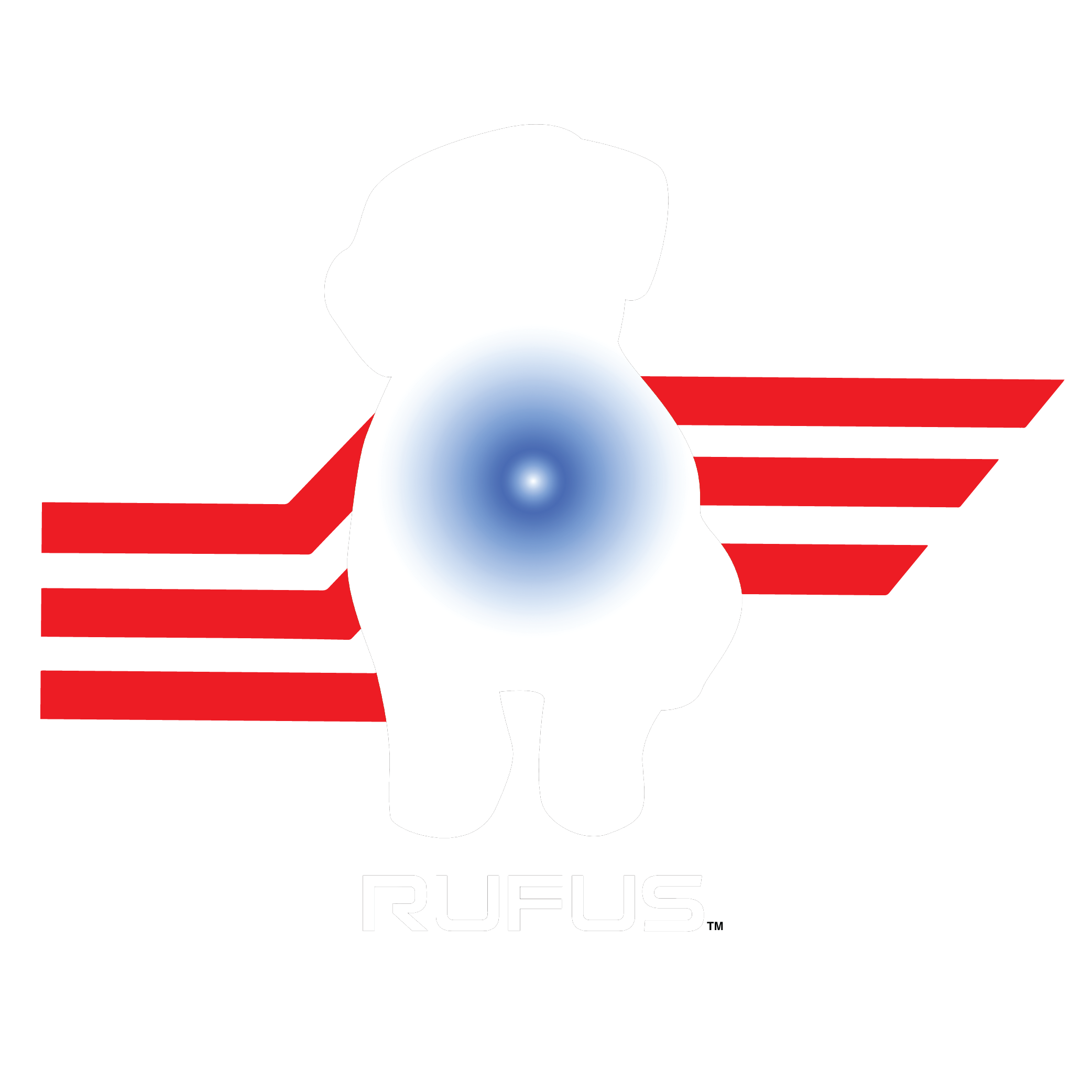The image features the text 'RULES' with a partial face silhouette above it, set against a background of horizontal red and black stripes.