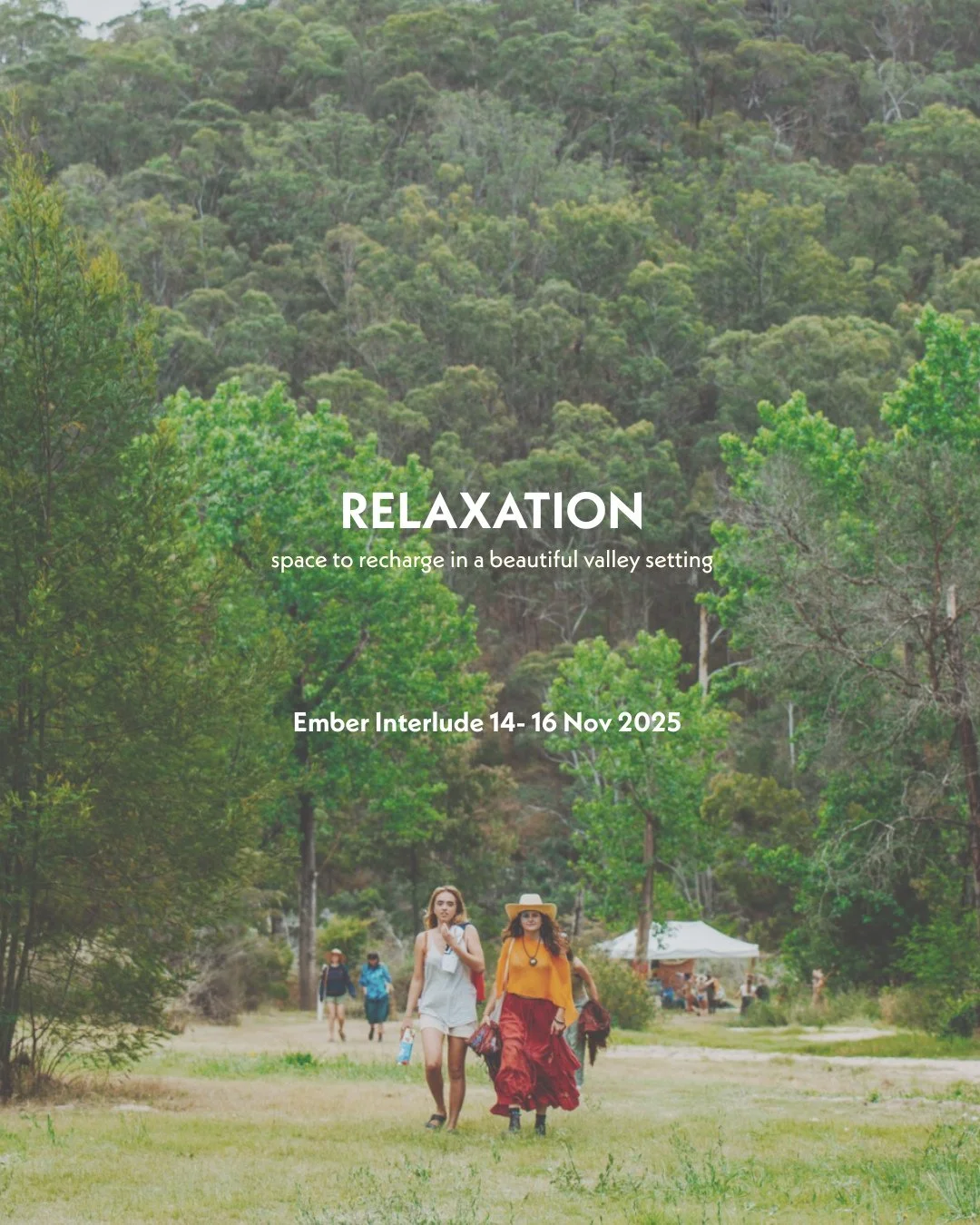 Ember Interlude is a 3-day, 2-night women+&rsquo;s festival for all ages - a gathering of connection, celebration, and community.⁠
⁠
🌿 Set in a stunning riverside valley, it&rsquo;s a place to camp under the stars, swim in flowing waters, and unwind