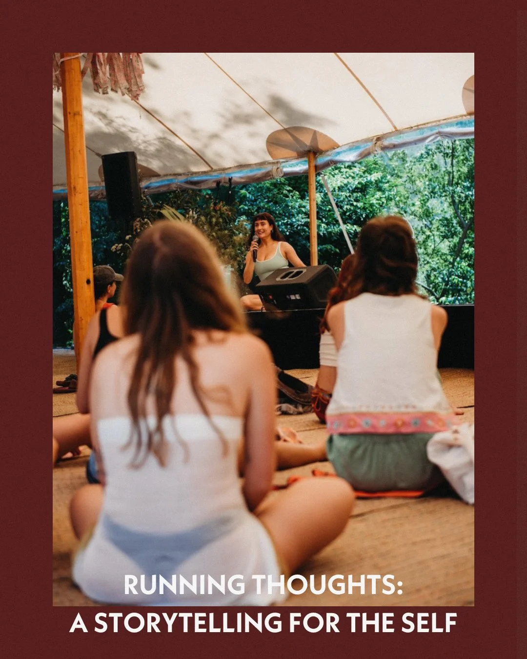 ✨ Running Thoughts: Story Telling for the Self with Thalia Joan invited us to explore the power of writing and re-writing our own stories through acceptance and gentle performance. A beautiful reminder that our narratives can heal, shift, and transfo