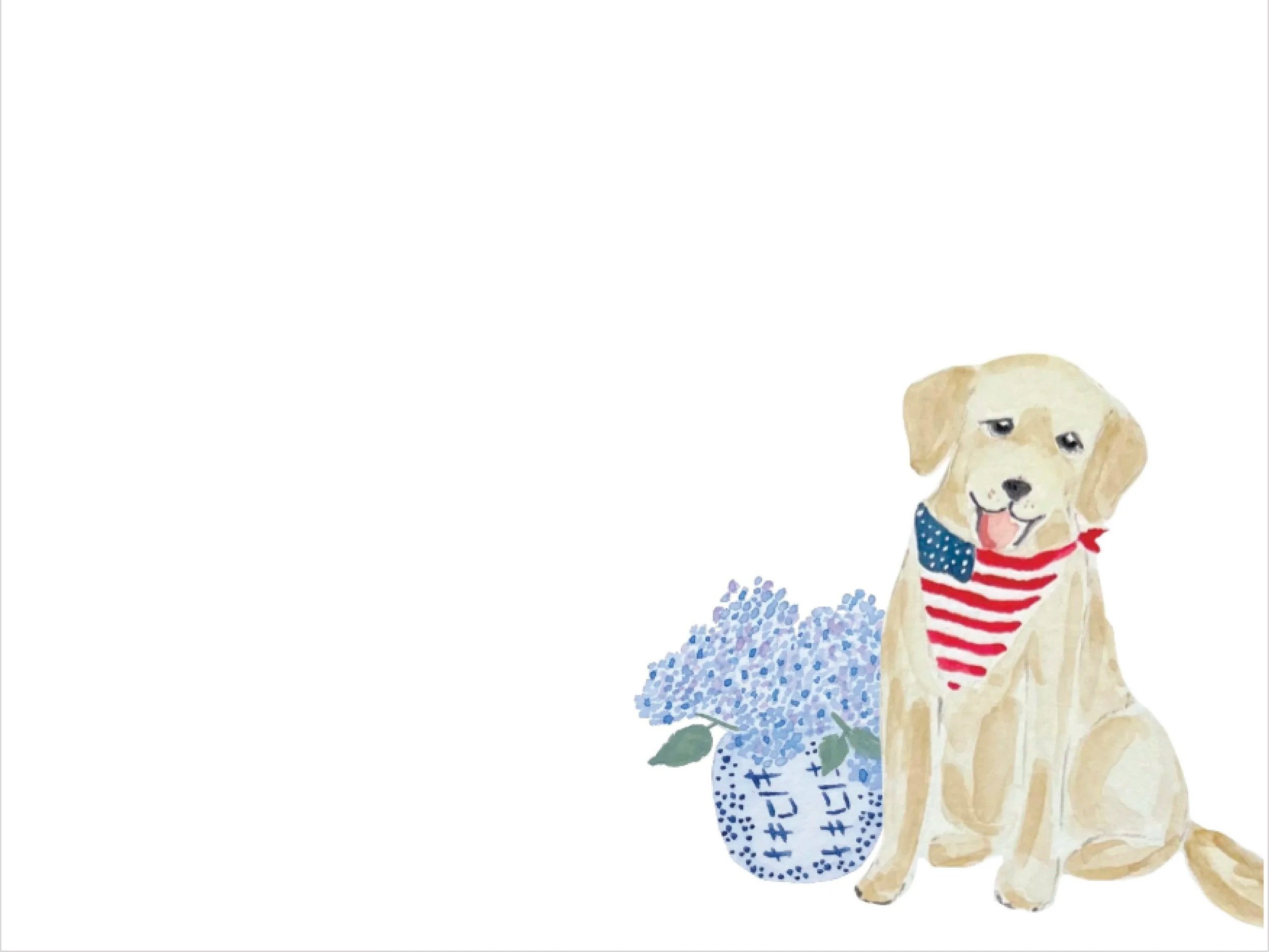 4th of July Pup Notepad
