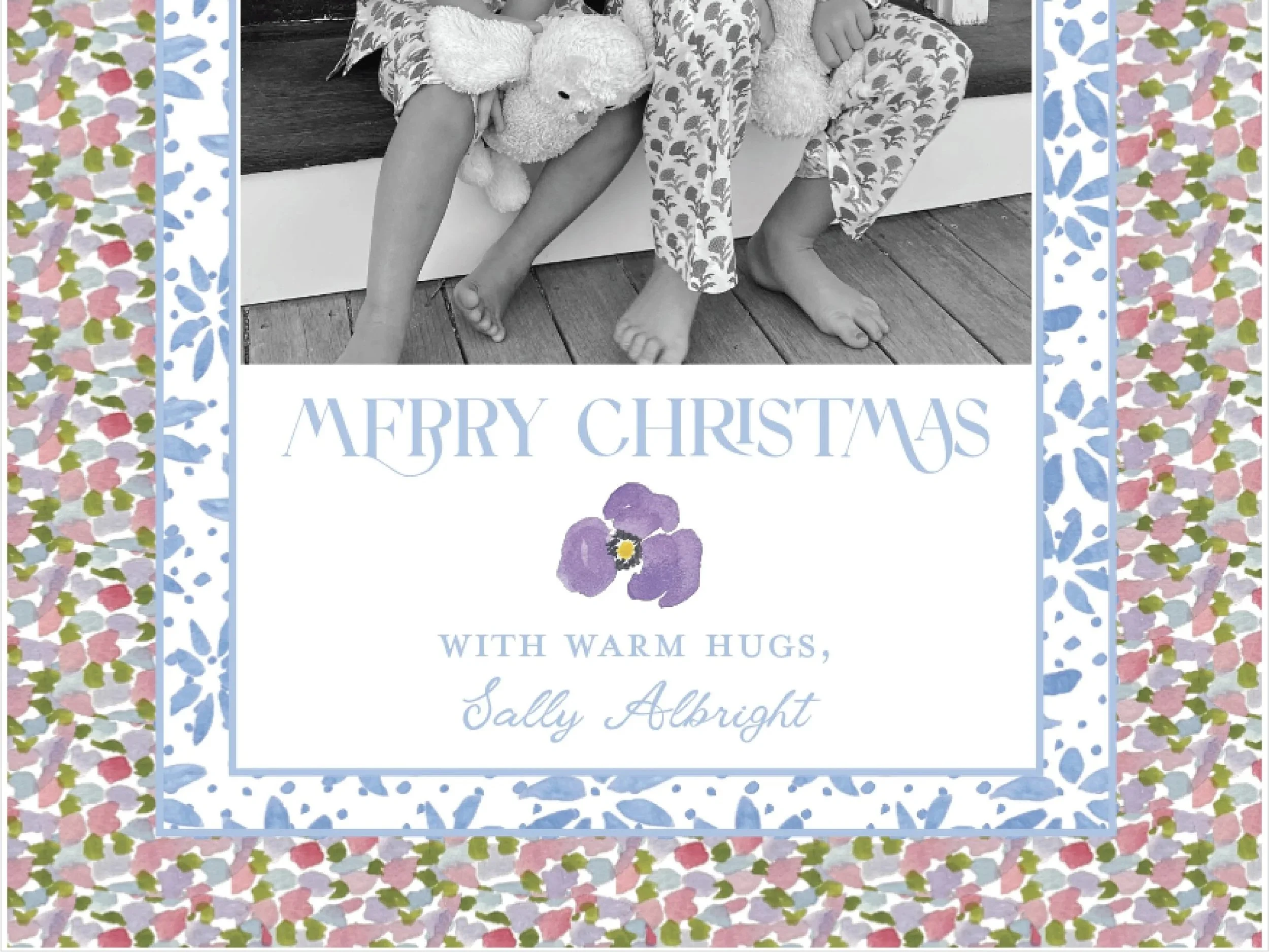 Monet Holiday Photo Card