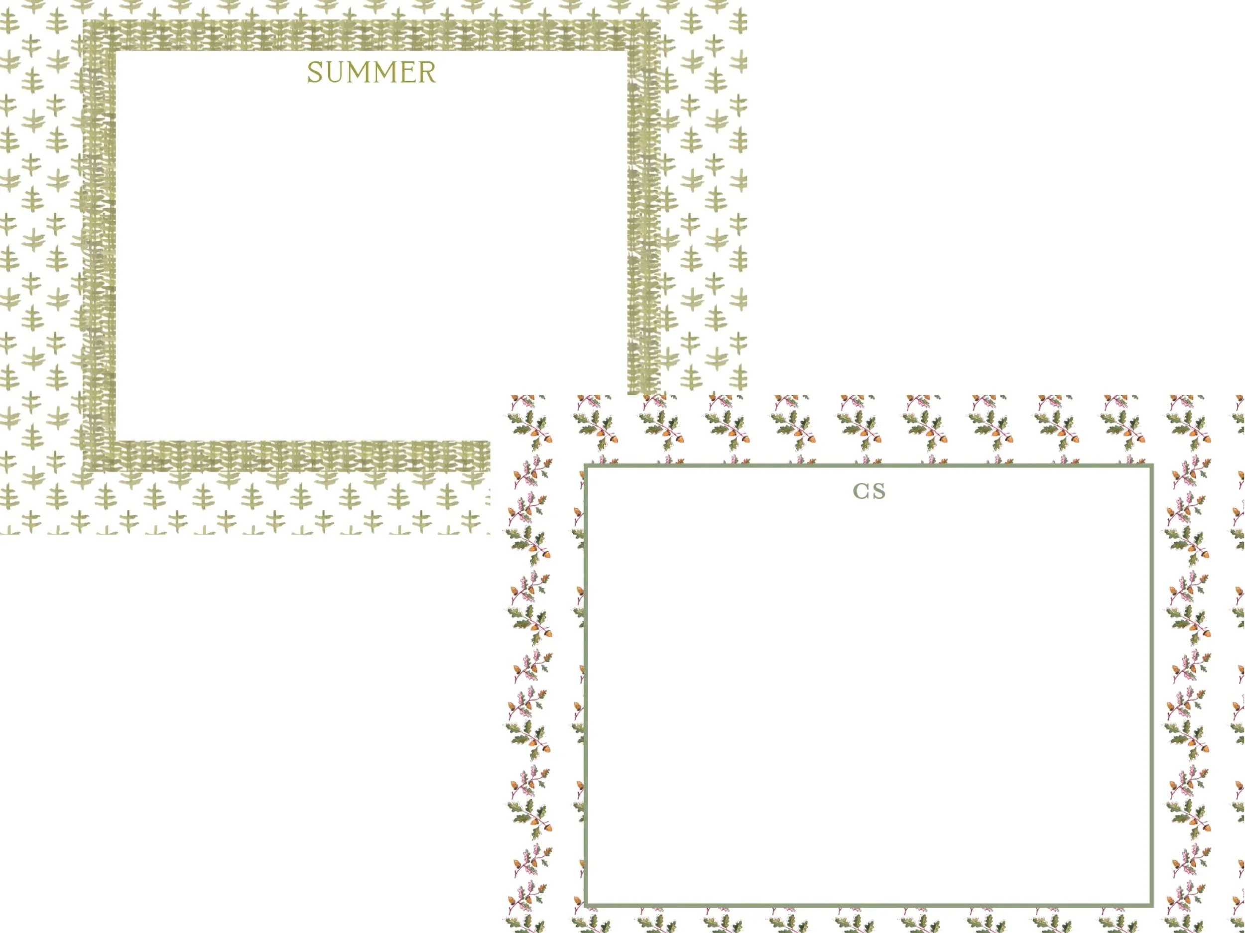 Mix & Match Green Notecard Set