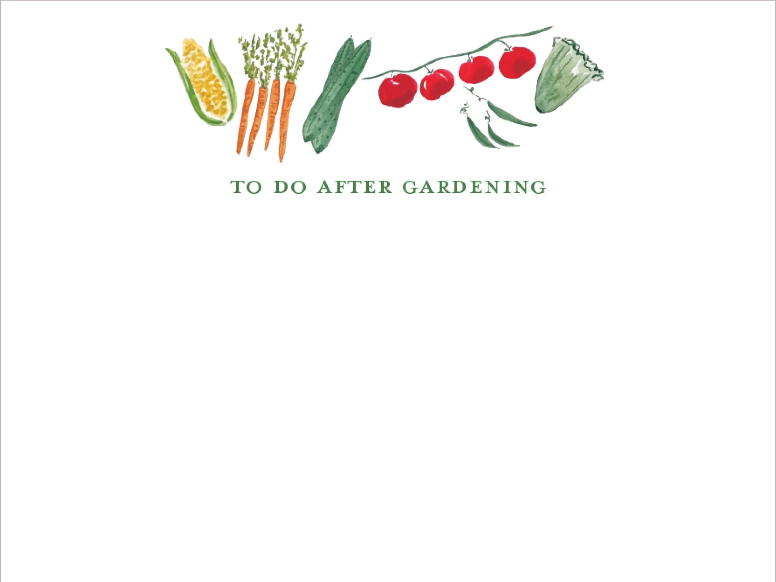 Veggie Garden Notepad