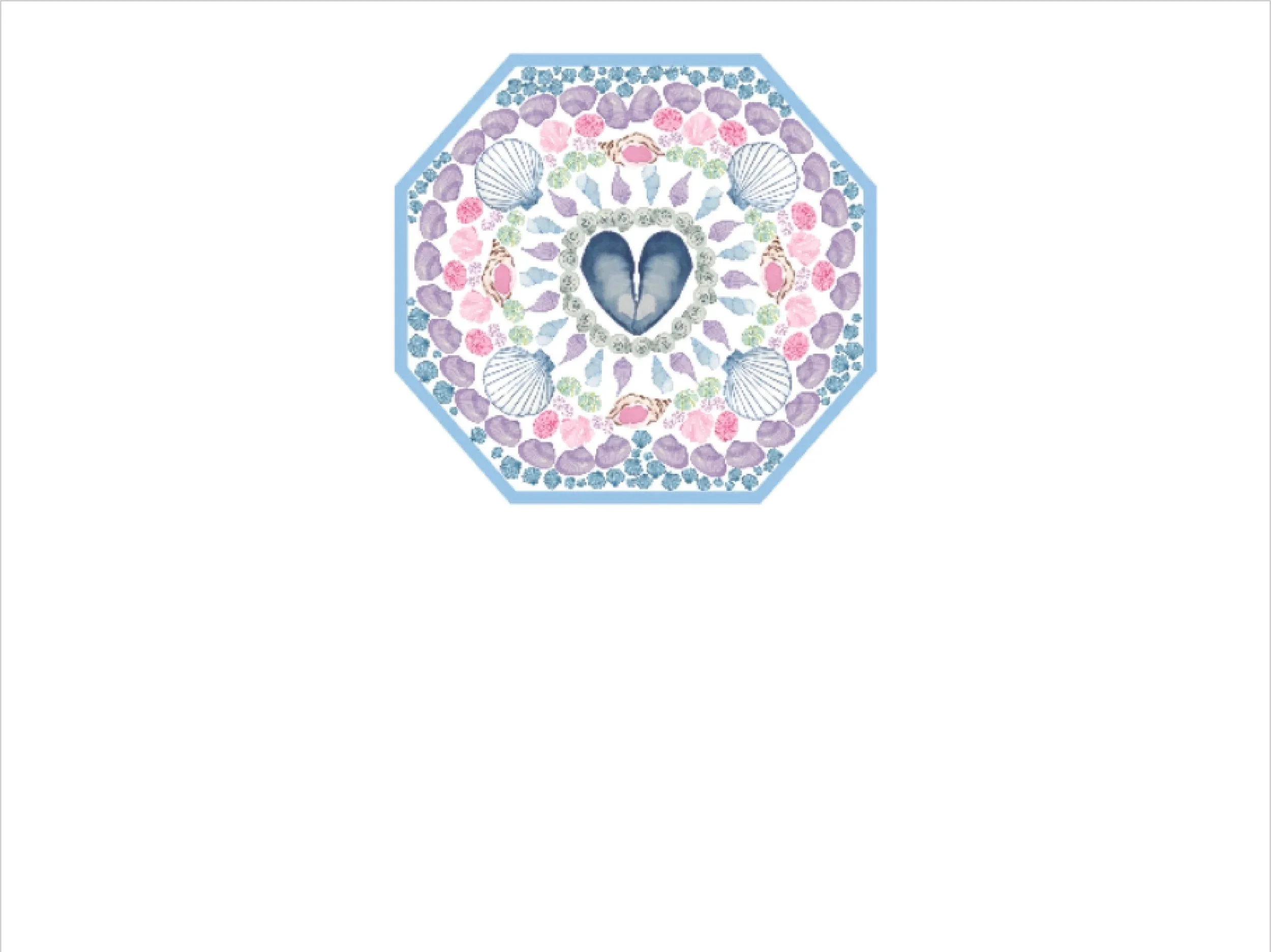 Pastel Sailor's Valentine Notepad