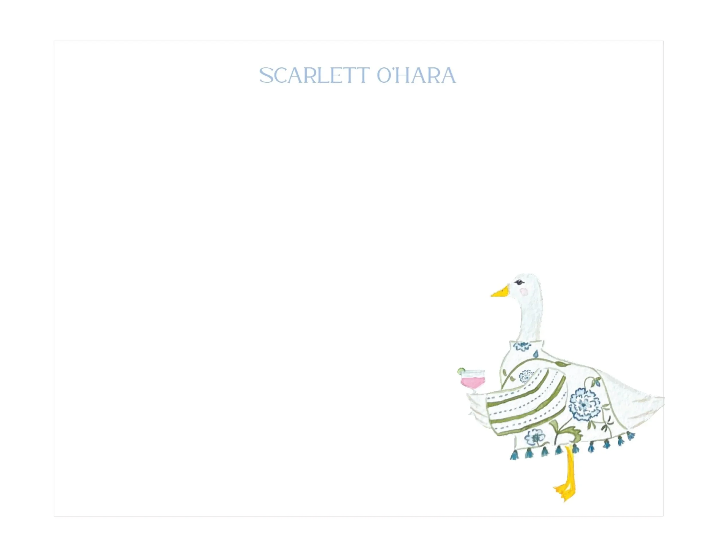 Gertie Goose Goes Out Notecards