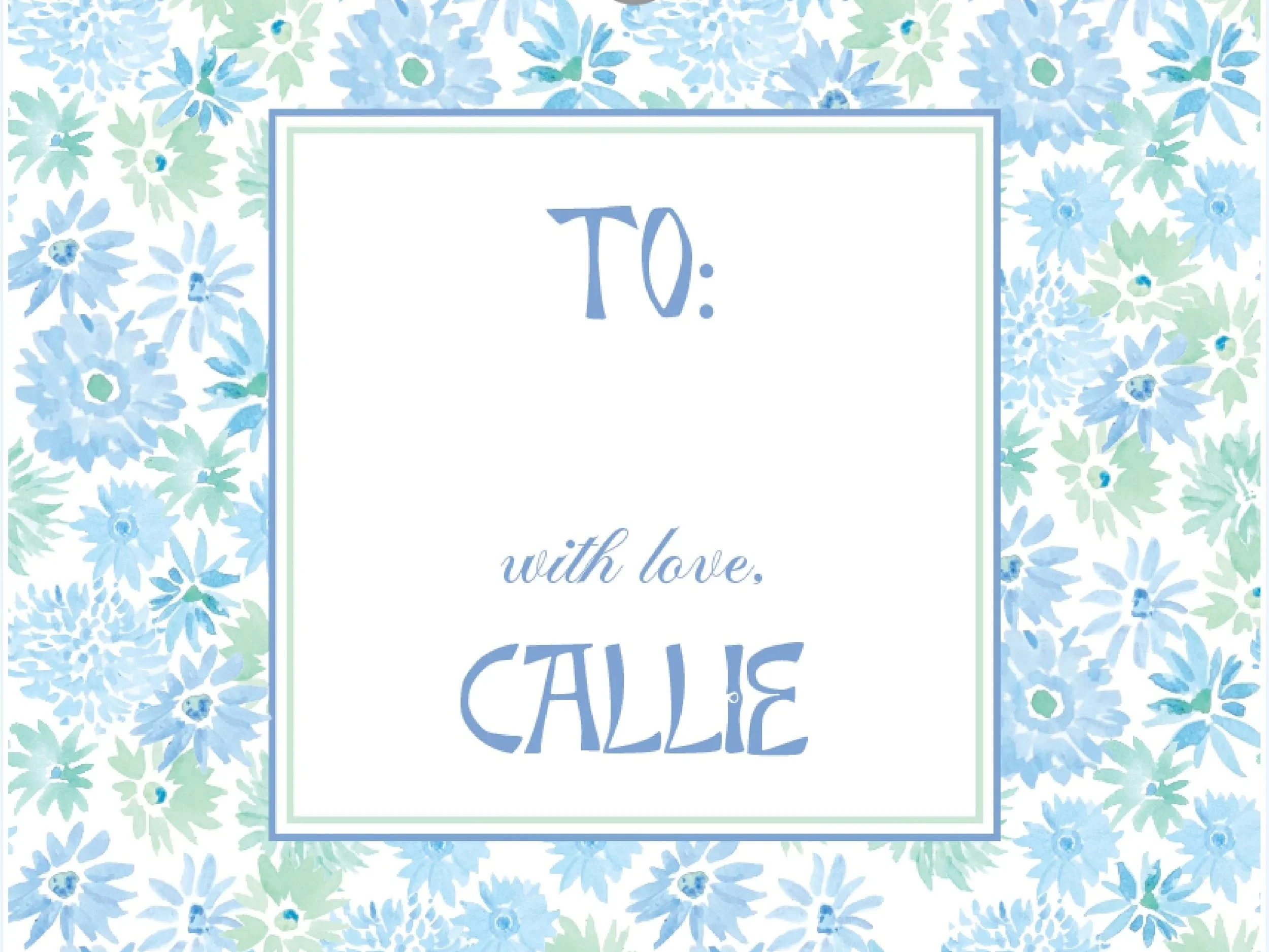 Caroline Gift Tag