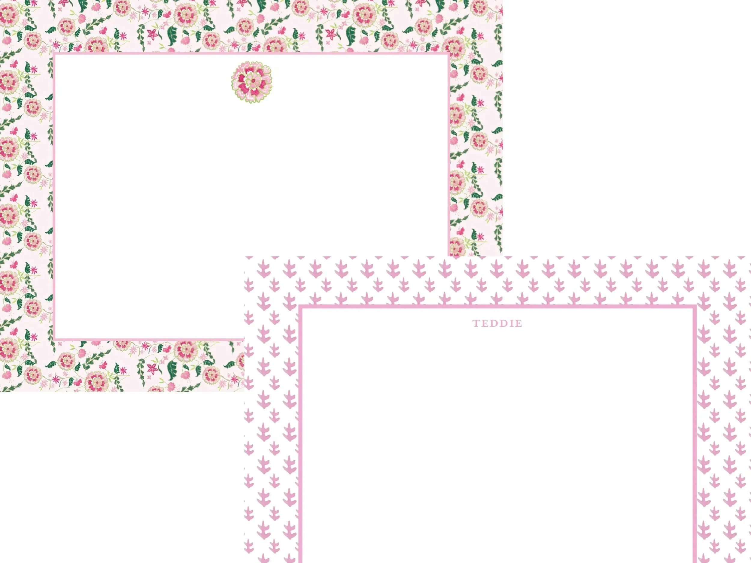 Mix & Match Pink Notecard Set