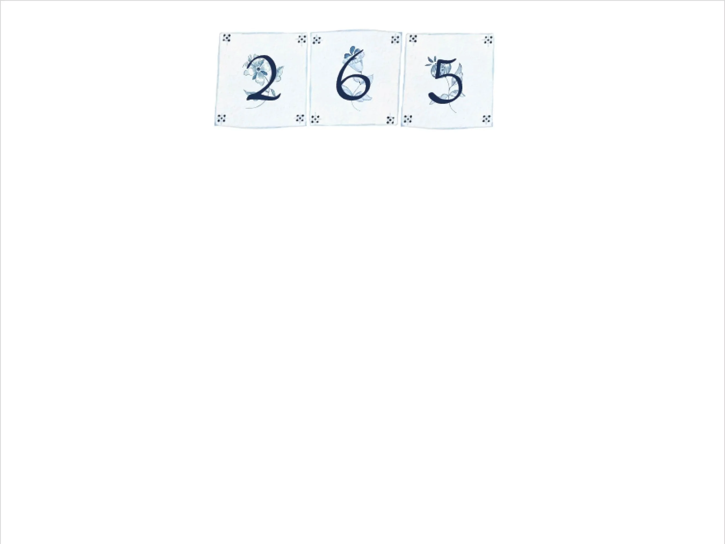 House Number Notepad