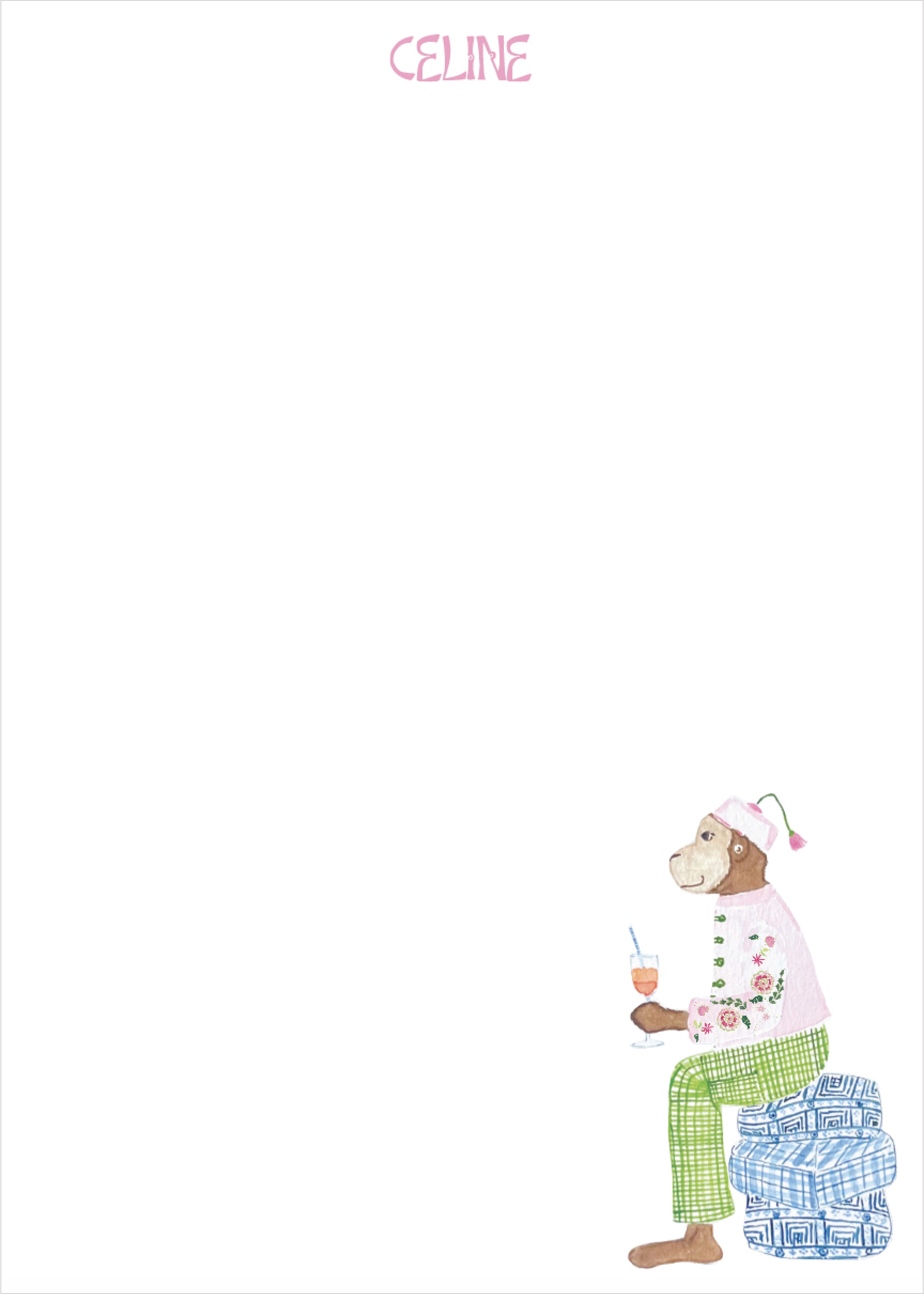 SS - Aperol Spritz Circus Monkey Notepad.jpg