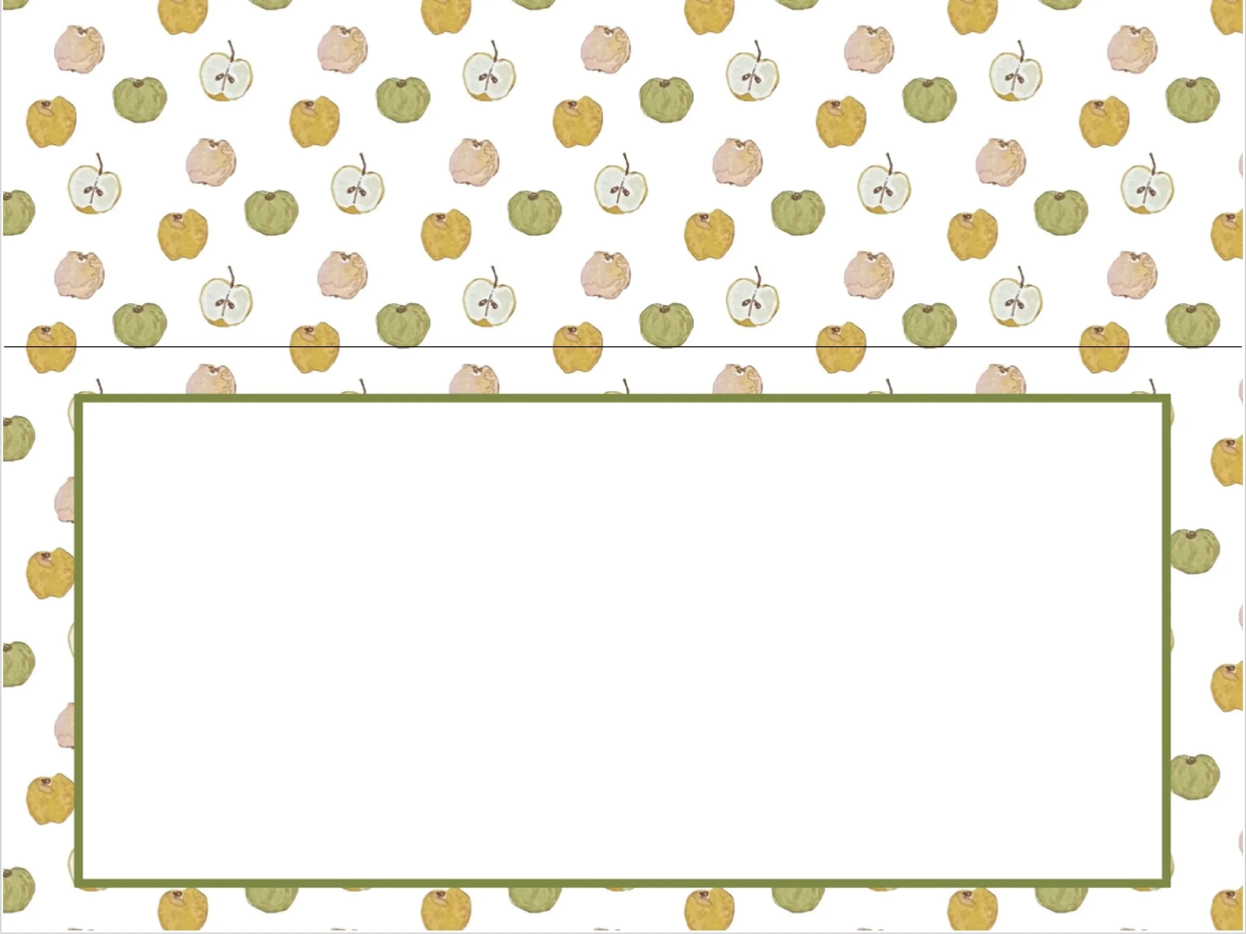 Apple Place Cards