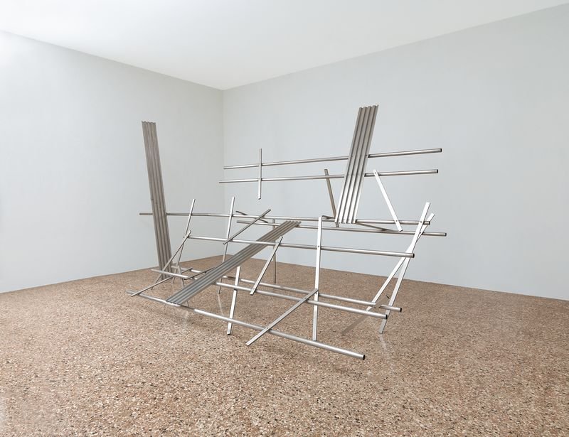 Anthony Caro at Museo Correr as part of the 55th Venice Biennale, Venice, Italy, 2013. Photo credit: Mike Bruce. Copyright: Anthony Caro Centre and Gagosian.