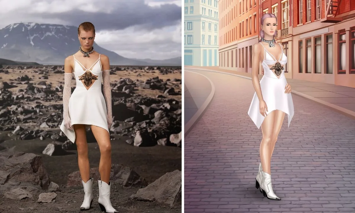 David Koma just launched his latest collection on Pocket Styler — The