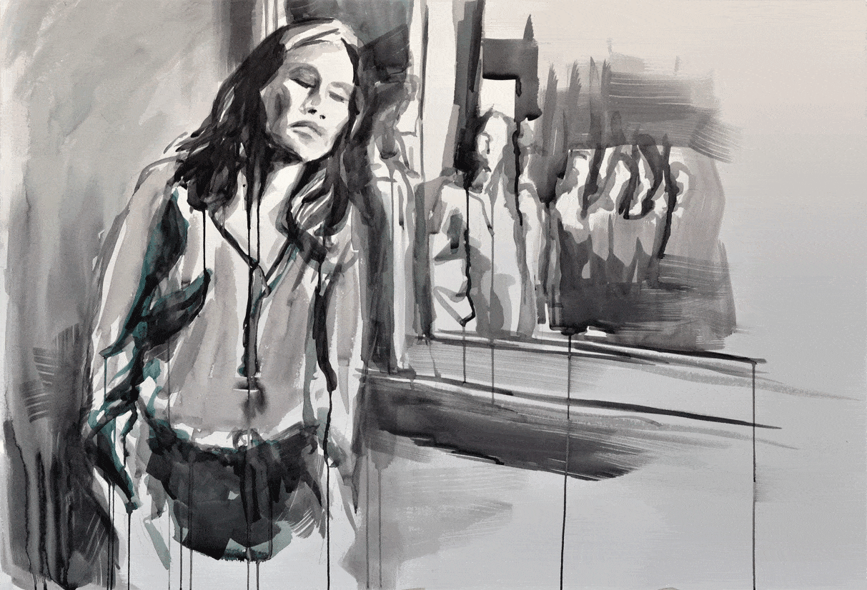 MELANCHOLIA, Aquarell, 2017, 70x100cm