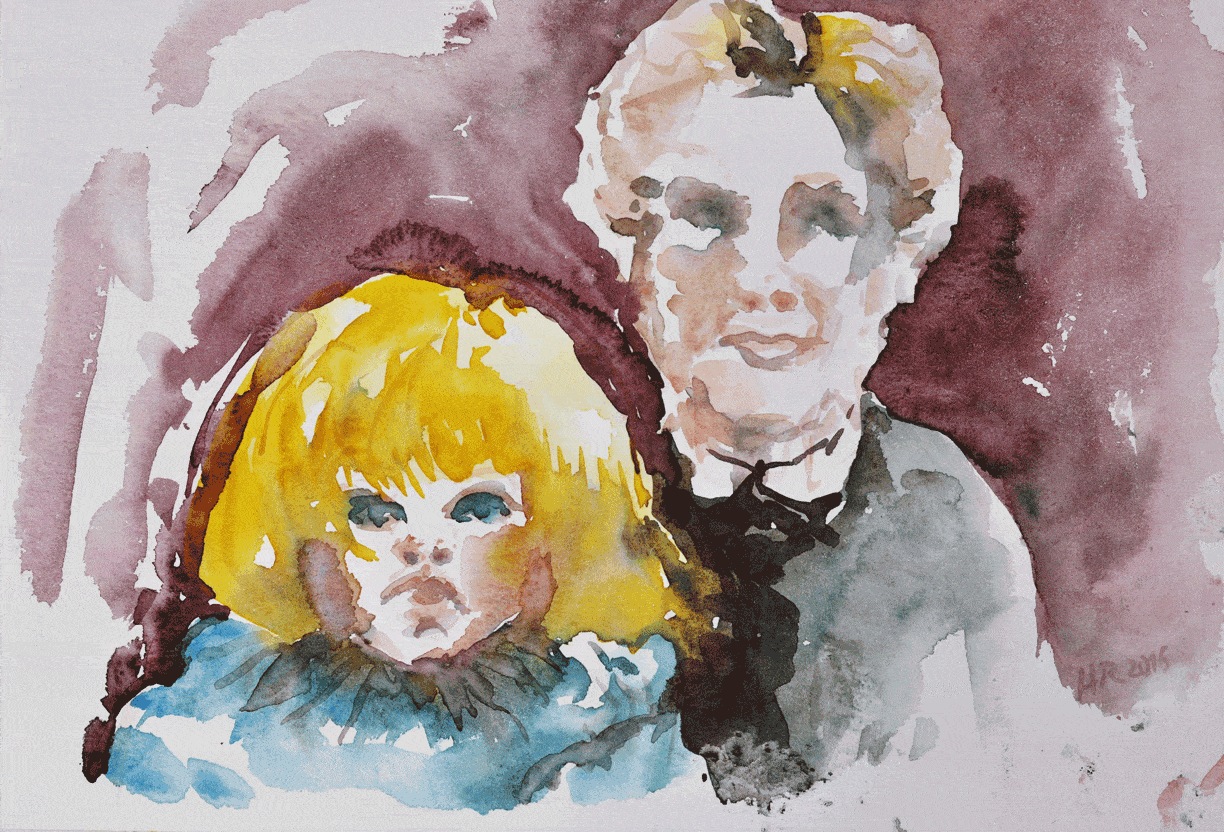 Heidi mit Mama, 2016, 24 x 31cm