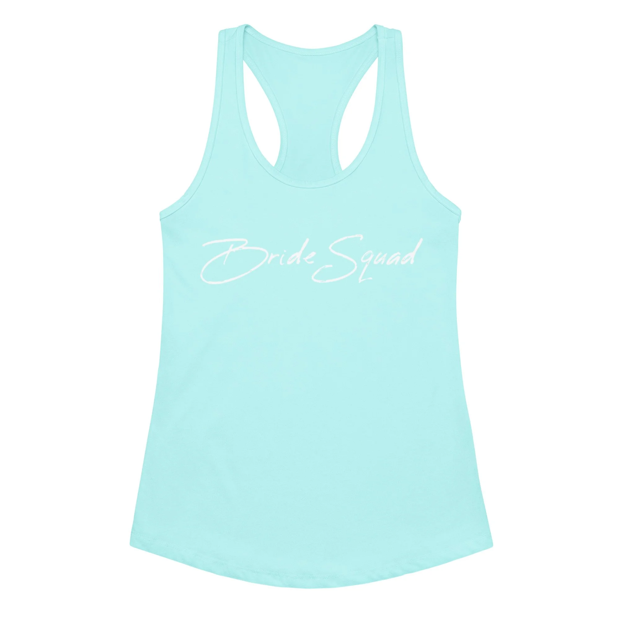 “Bride Squad” Women’s fitted racerback tank top