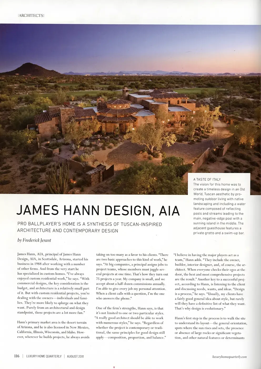 James Hann Design, AIA