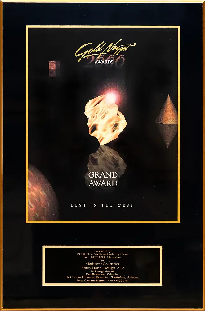 PCBC Gold Nugget - Best Custom Home over 6,000 Sq. Ft. - 2000 