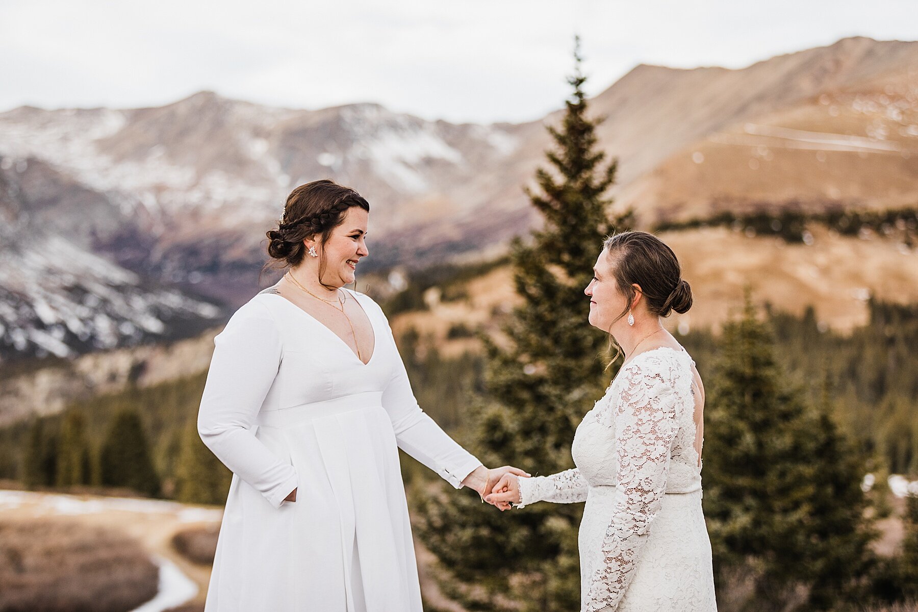 Sunrise Winter Elopement in Colorado | LGBTQ Elopement Photographer | Vow of the Wild