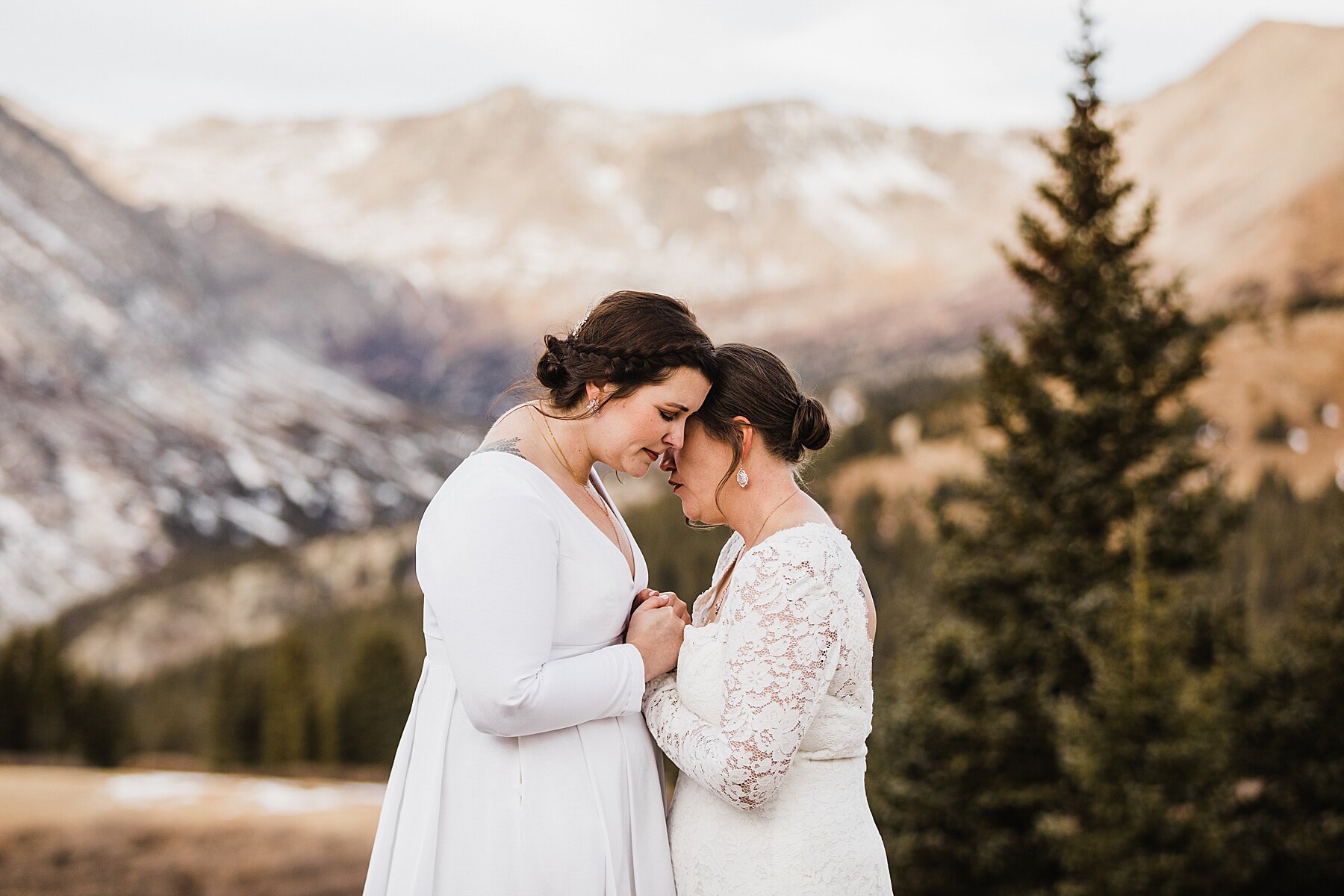 Sunrise Winter Elopement in Colorado | LGBTQ Elopement Photographer | Vow of the Wild