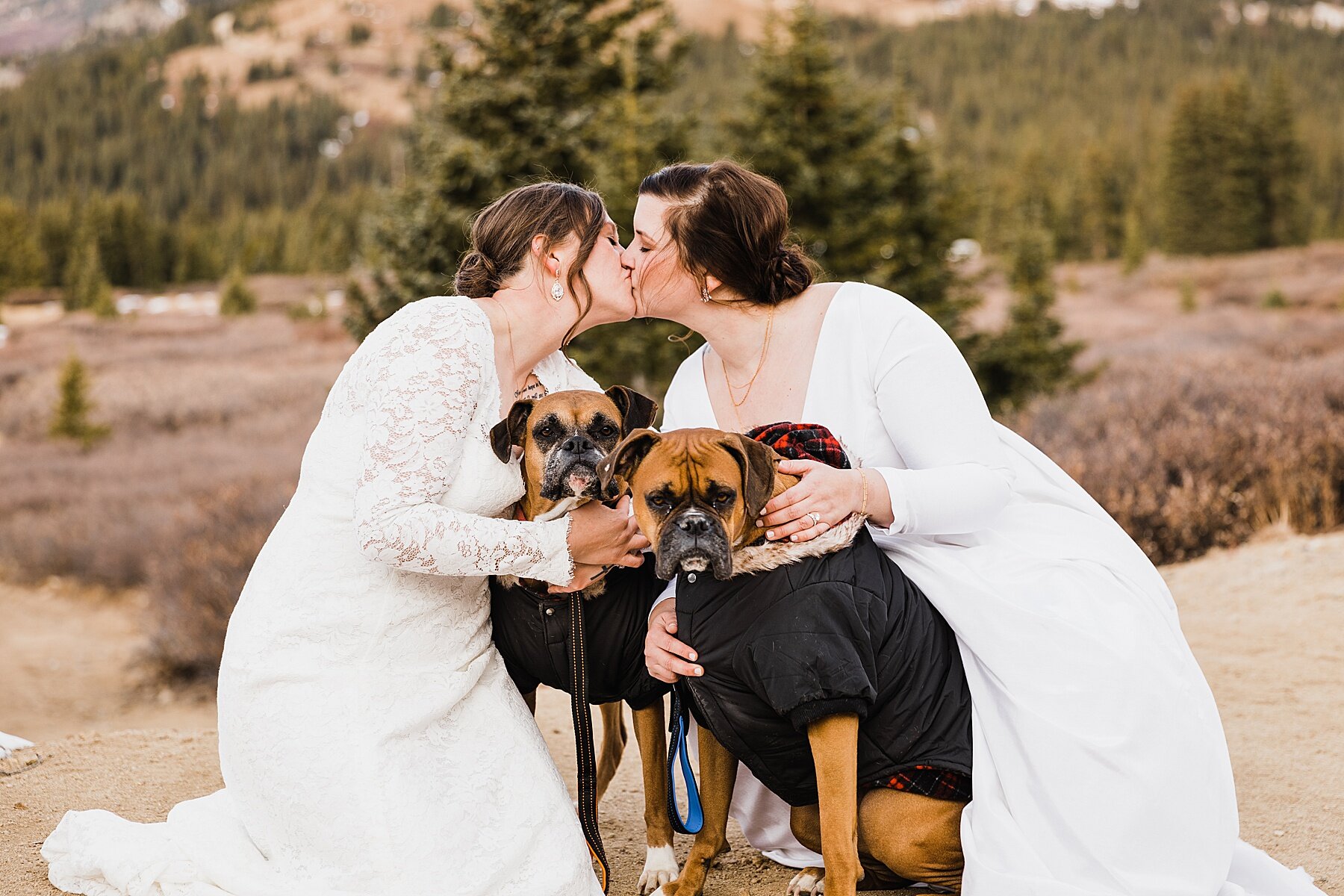 Sunrise Winter Elopement in Colorado | LGBTQ Elopement Photographer | Vow of the Wild