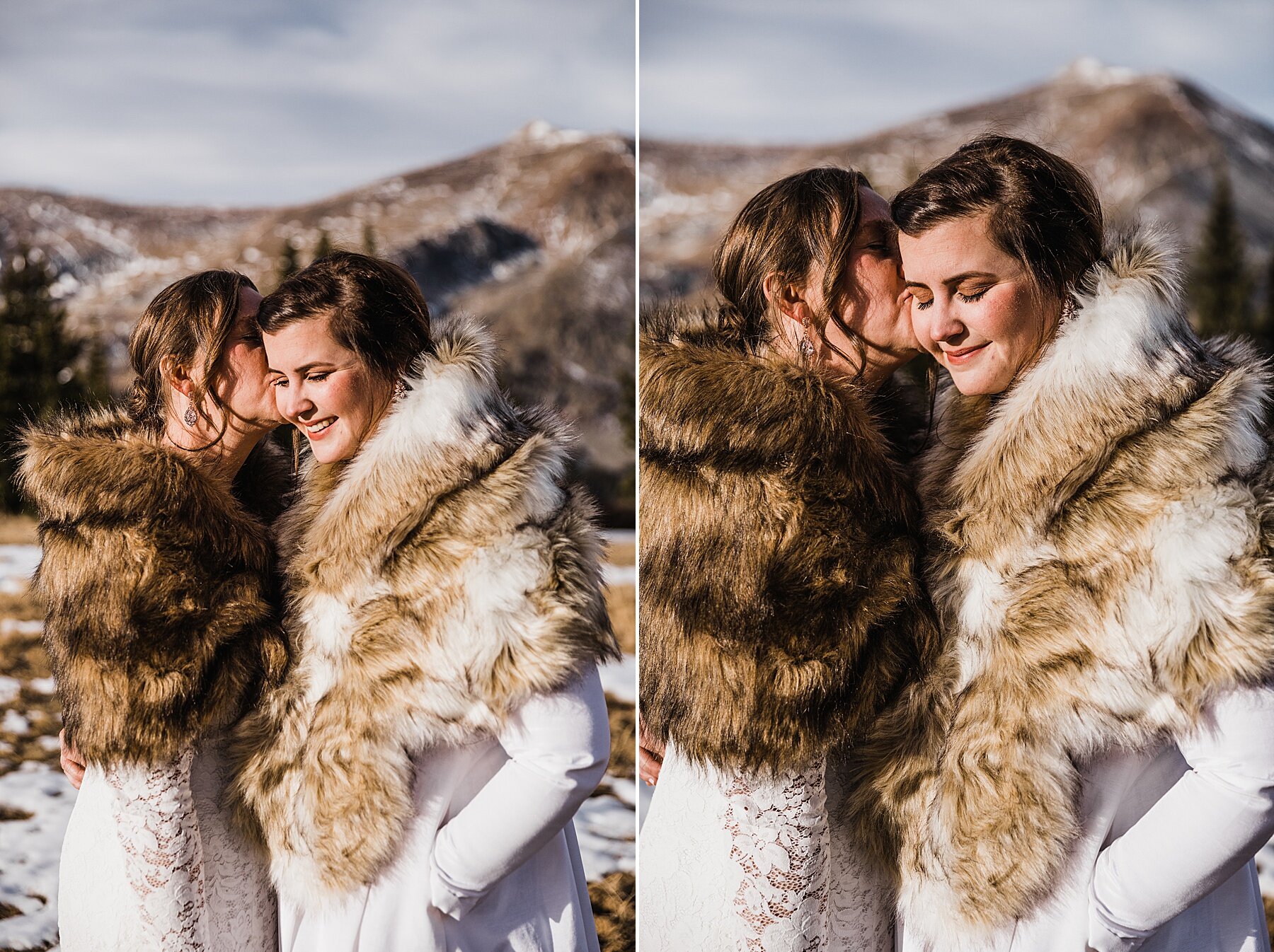 Sunrise Winter Elopement in Colorado | LGBTQ Elopement Photographer | Vow of the Wild
