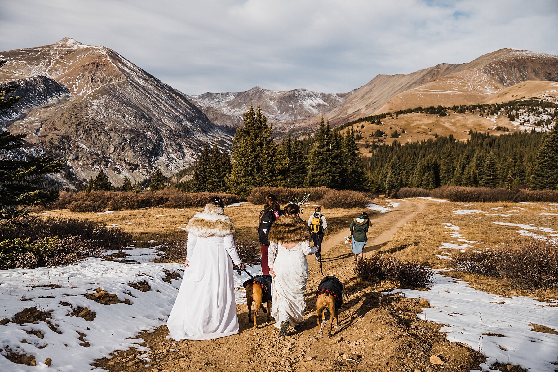 Sunrise Winter Elopement in Colorado | LGBTQ Elopement Photographer | Vow of the Wild