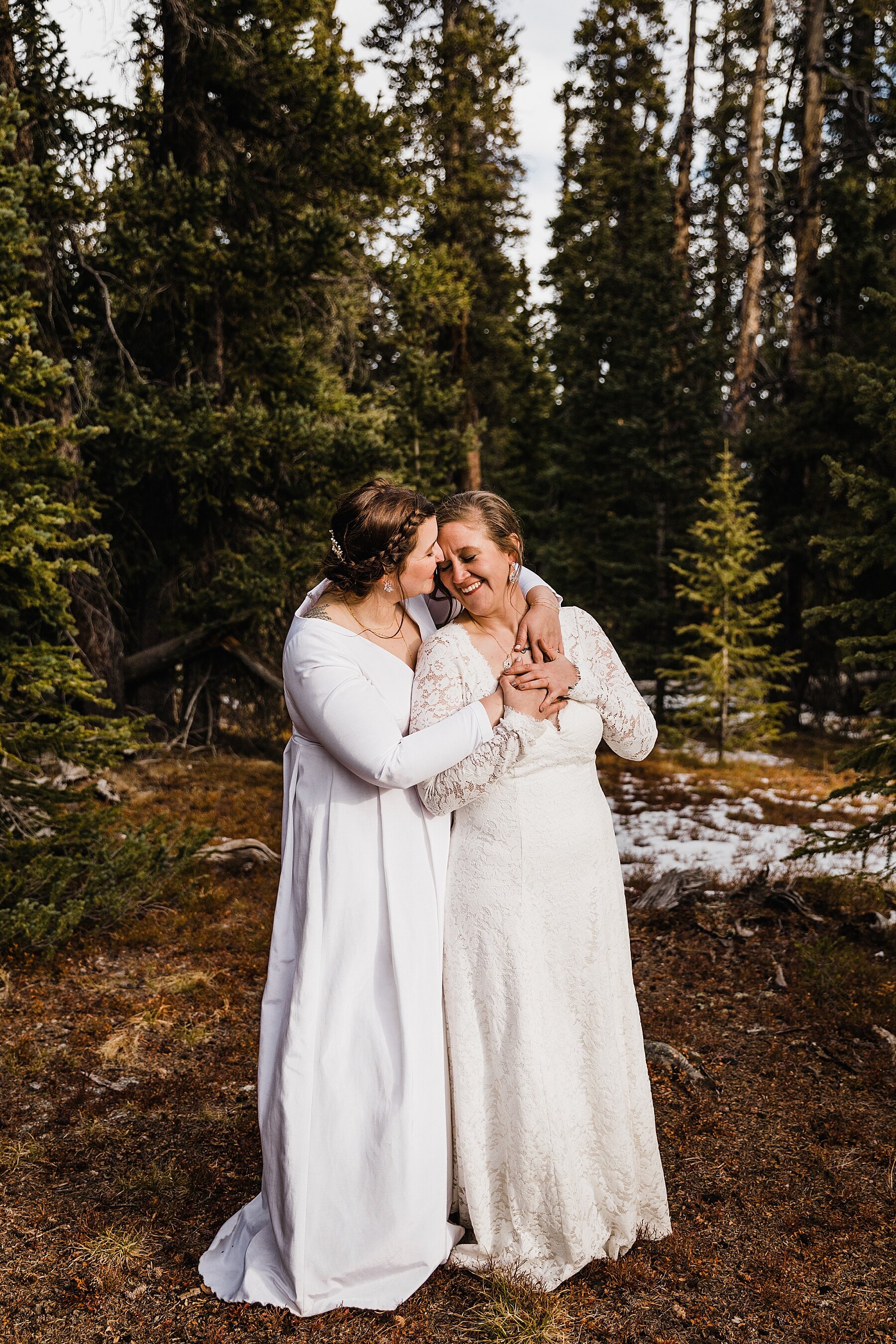 Sunrise Winter Elopement in Colorado | LGBTQ Elopement Photographer | Vow of the Wild