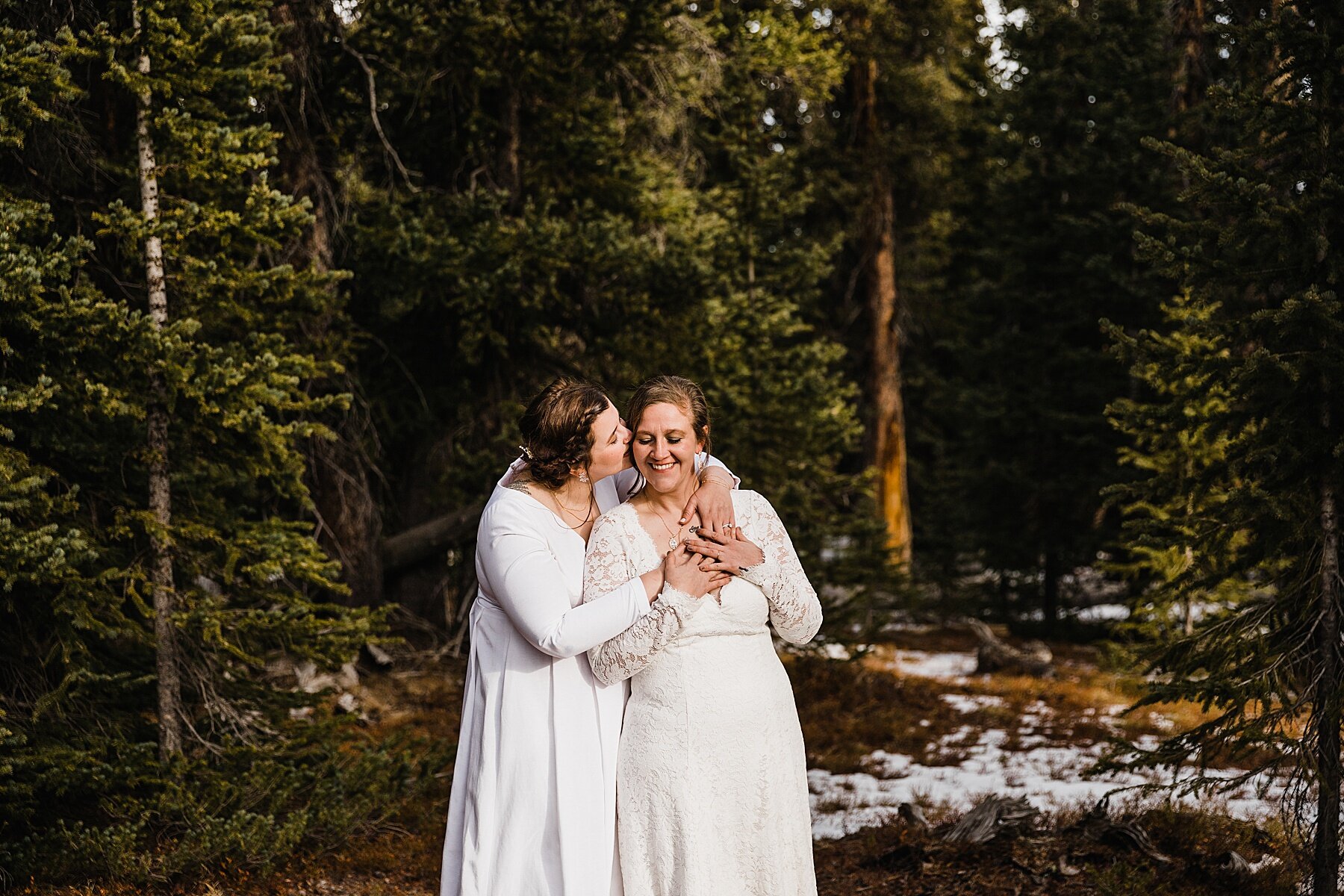 Sunrise Winter Elopement in Colorado | LGBTQ Elopement Photographer | Vow of the Wild