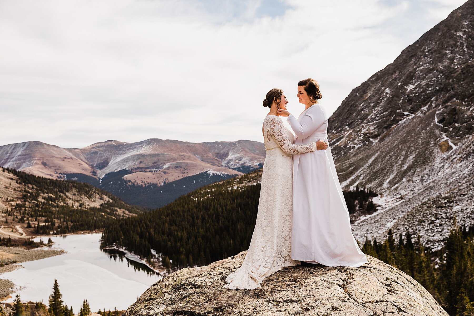 Sunrise Winter Elopement in Colorado | LGBTQ Elopement Photographer | Vow of the Wild