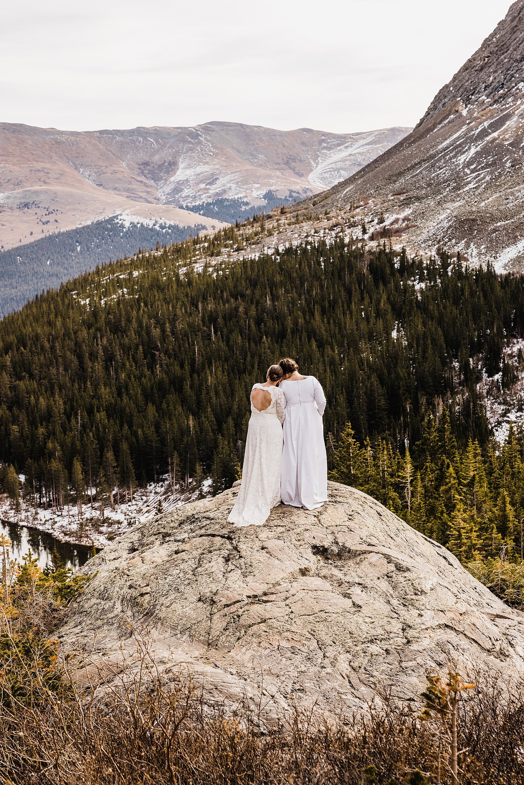 Sunrise Winter Elopement in Colorado | LGBTQ Elopement Photographer | Vow of the Wild