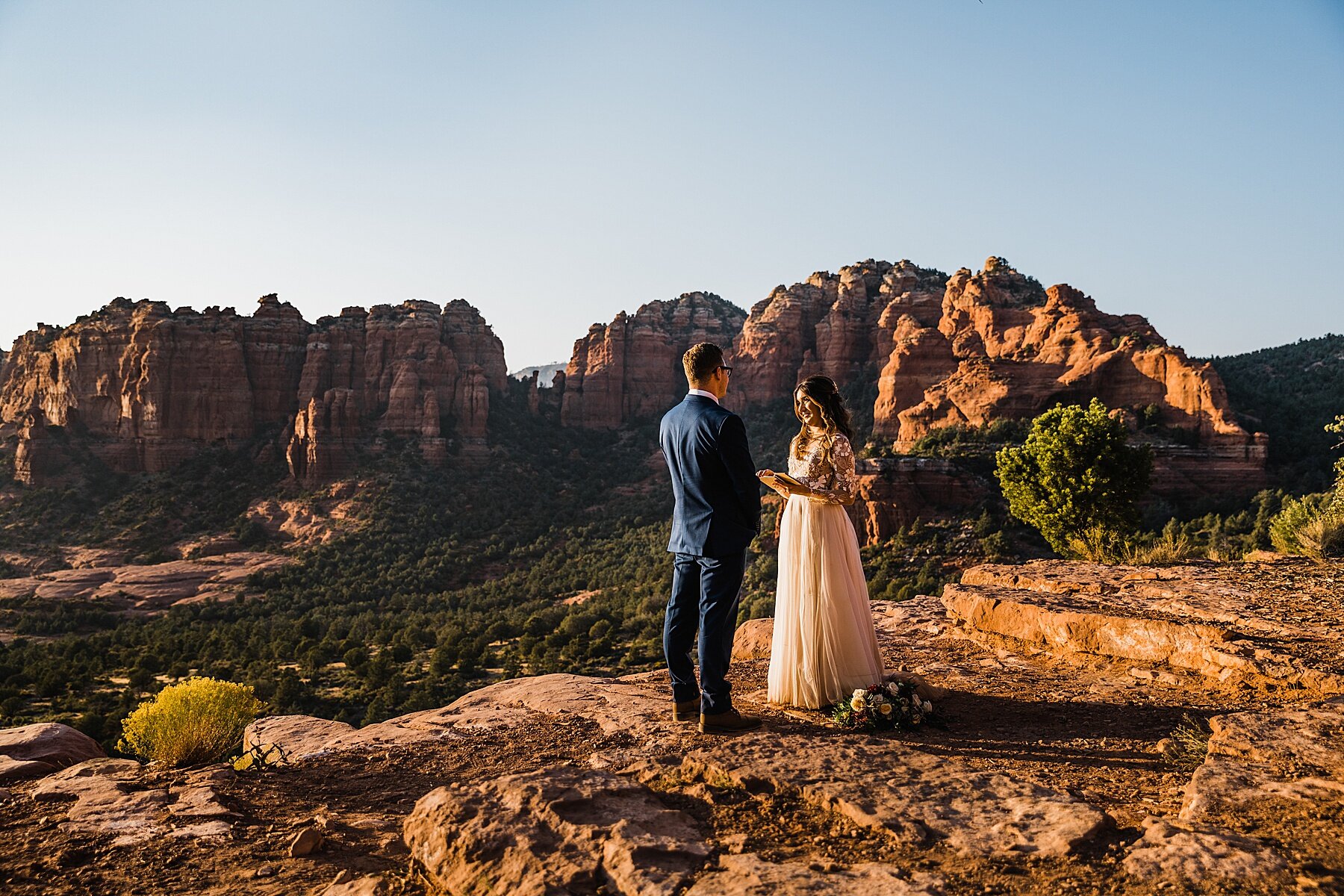 Sunset Sedona Elopement | Elopement Photographer + Videographer | Vow of the Wild